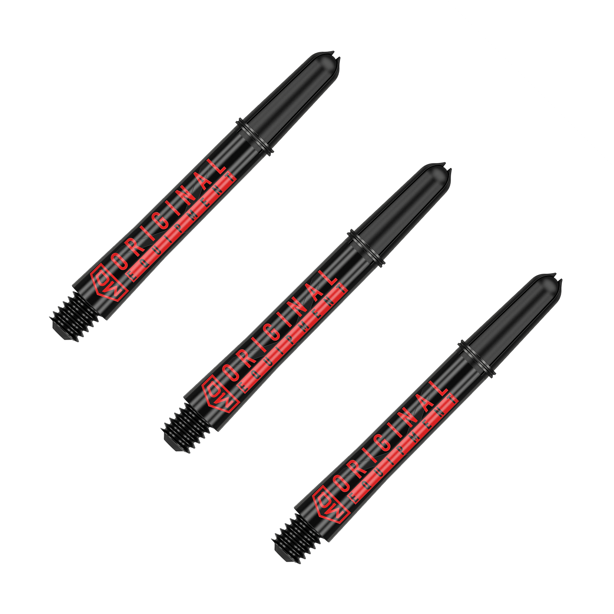 DW Clinch Multi Pack - Nylon Dart Shafts (3 Sets) Intermediate (41mm) / Black Flights & Shafts