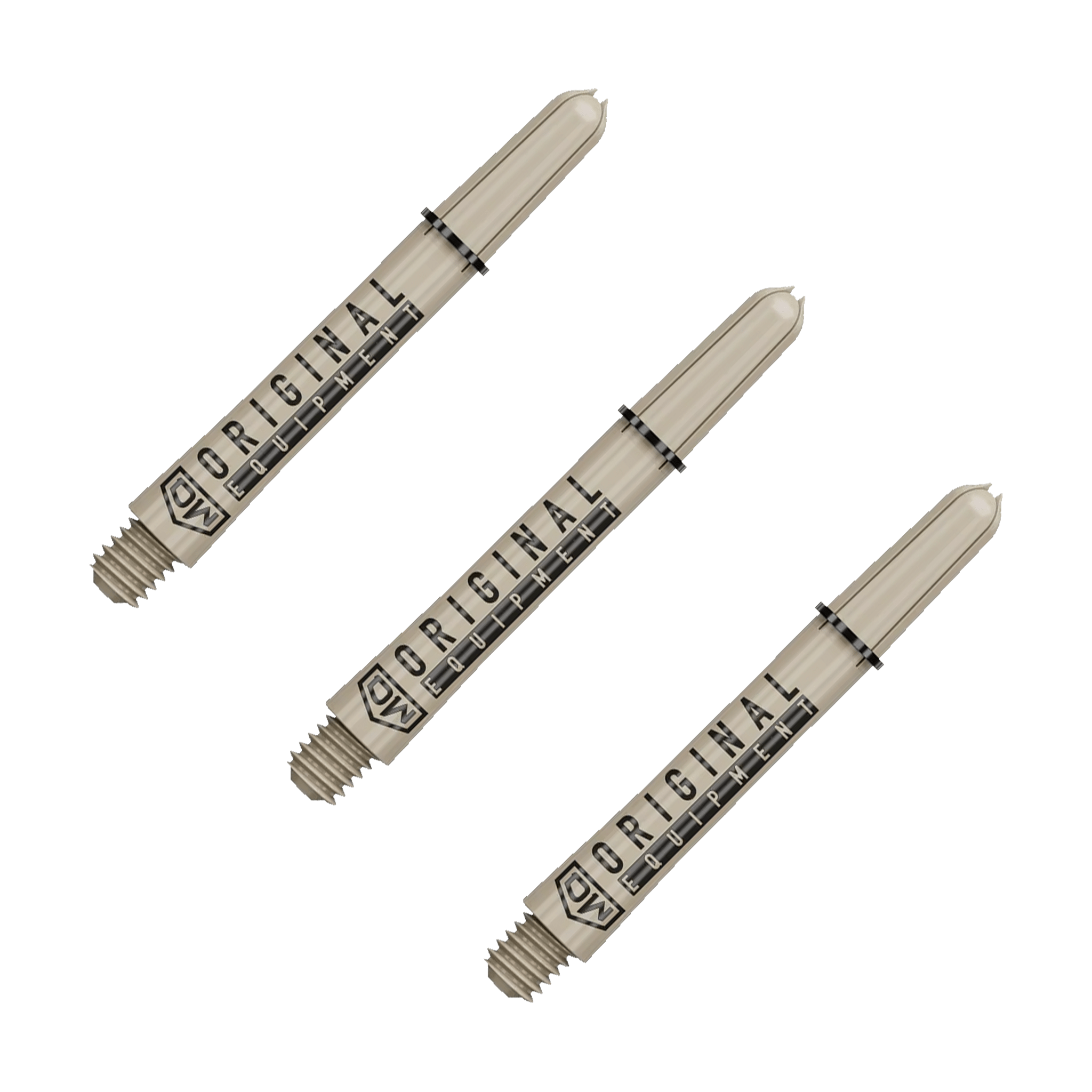 DW Clinch Multi Pack - Nylon Dart Shafts (3 Sets) Intermediate (41mm) / Tan Flights & Shafts