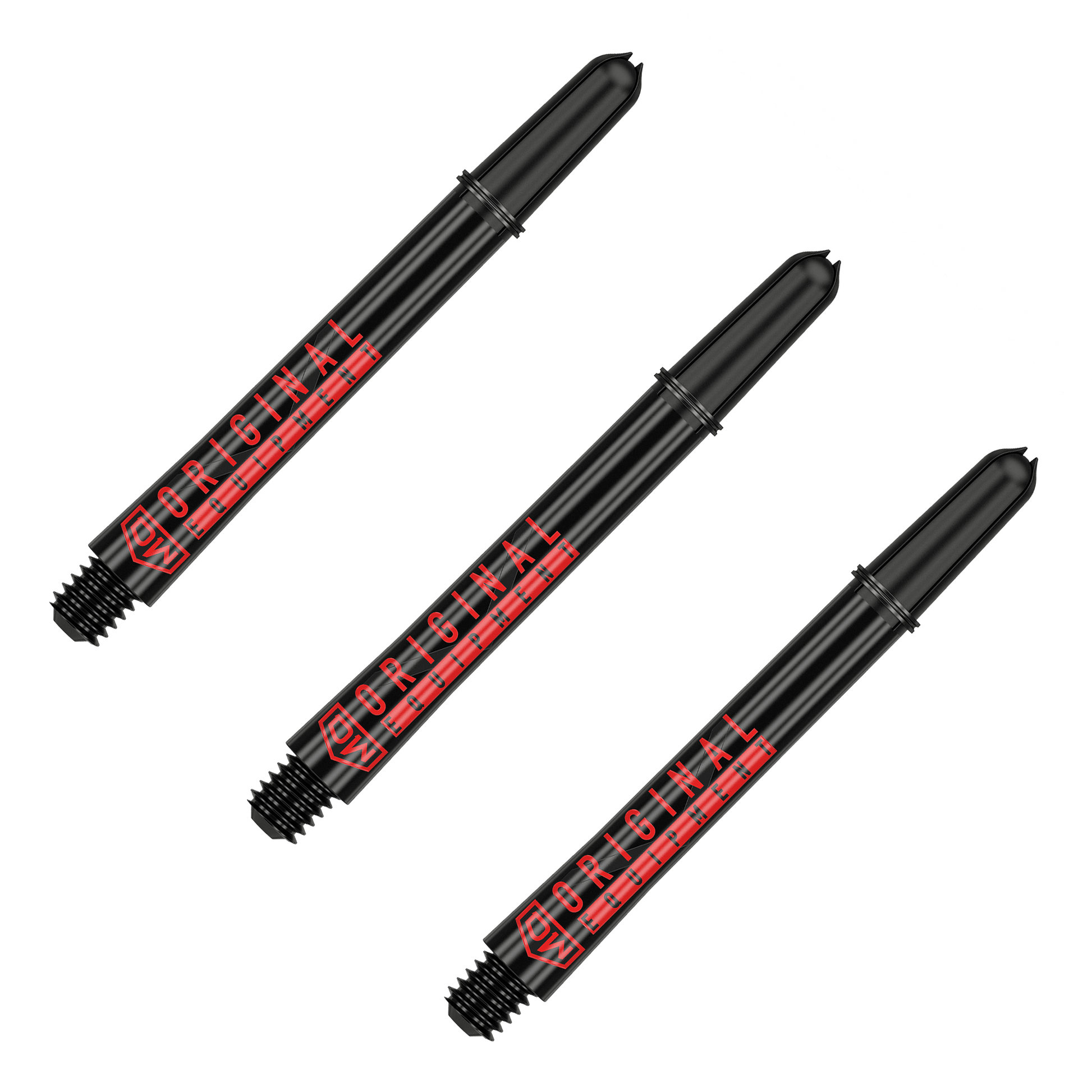 DW Clinch Multi Pack - Nylon Dart Shafts (3 Sets) Medium (48mm) / Black Flights & Shafts