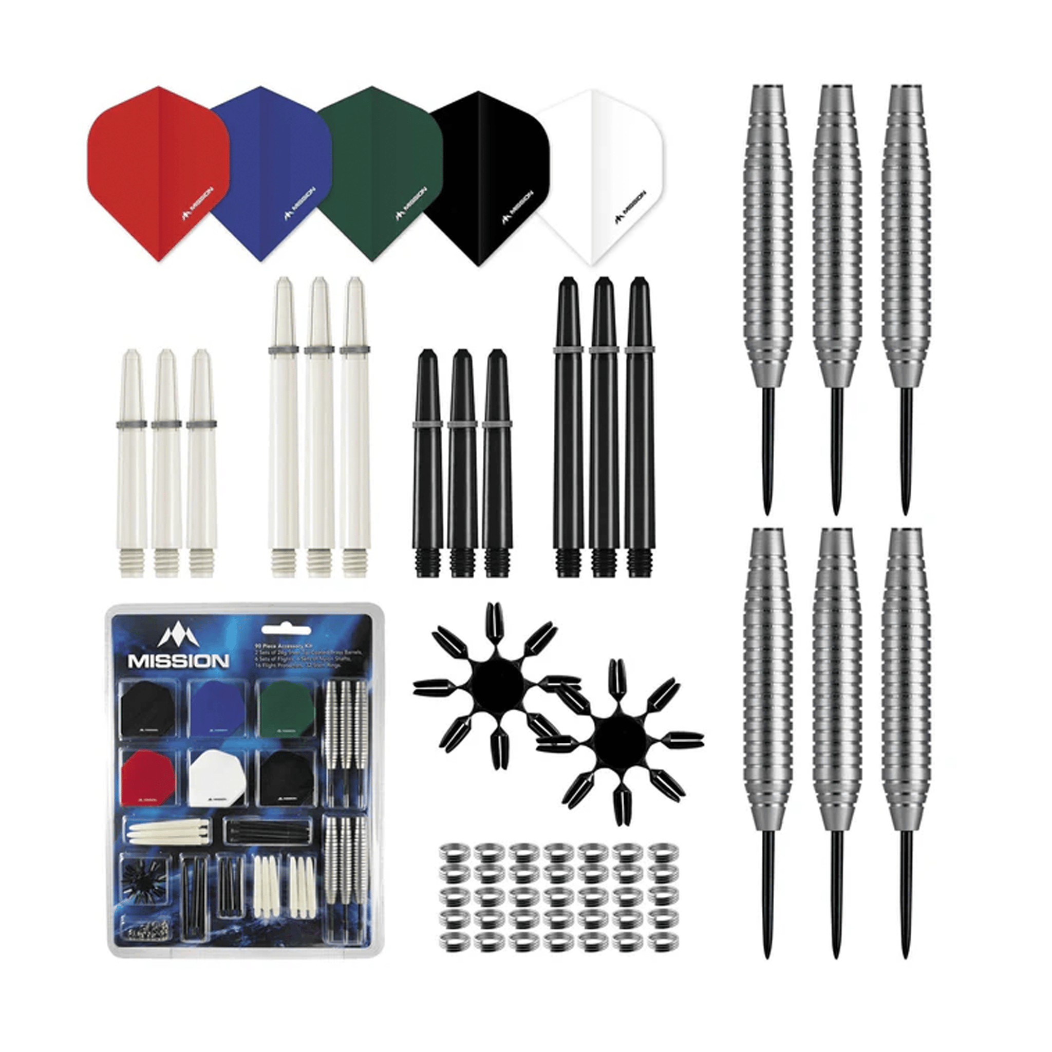 Formula Sports Brass Barrel Steel Tip Darts Set 24 Grams Darts