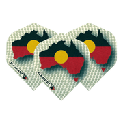 Formula Sports Indigenous - Dart Flights Standard / Red & Black Flights