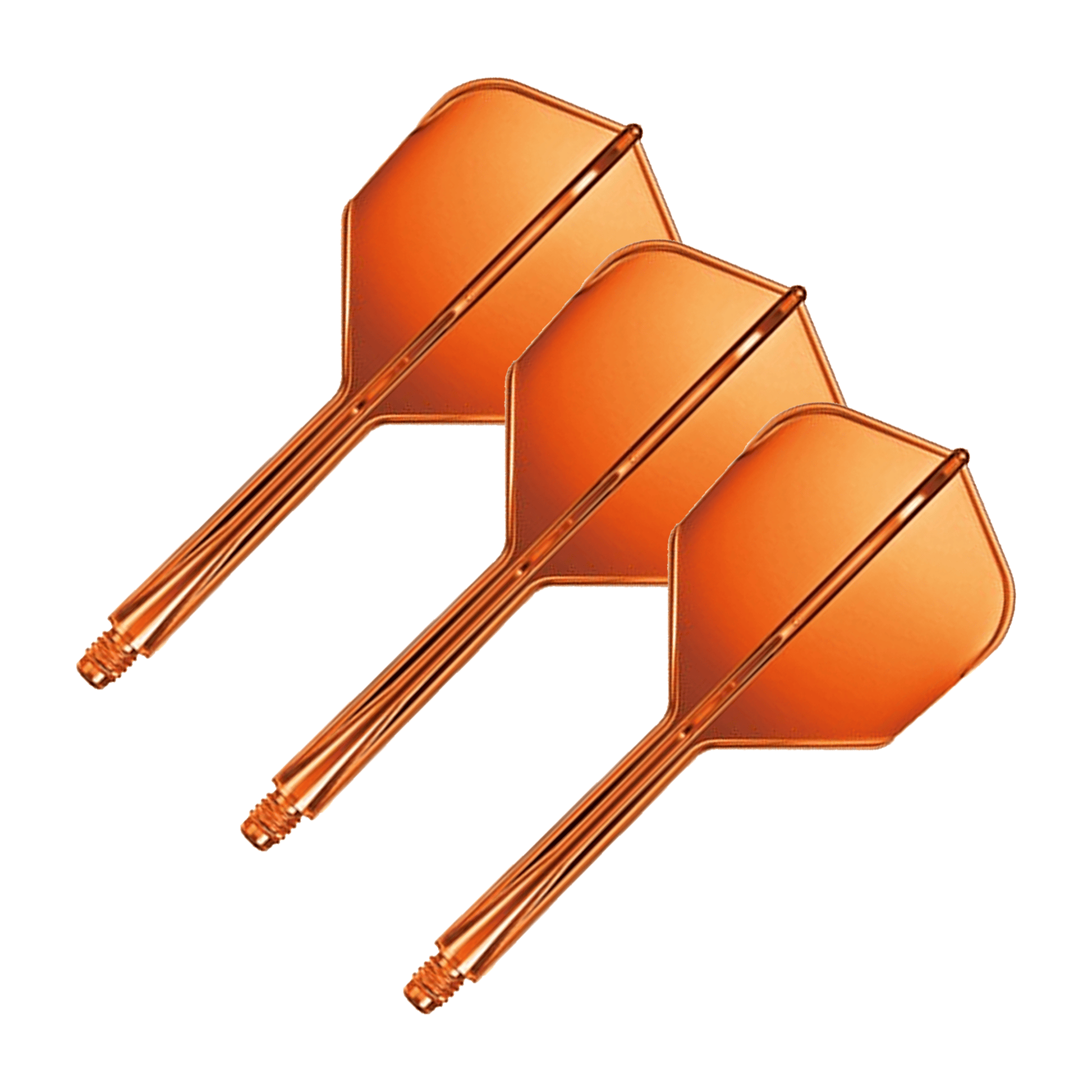 Goat A1R - All In One Flight & Shaft No. 6 / Medium (33mm) / Neon Orange Flights & Shafts