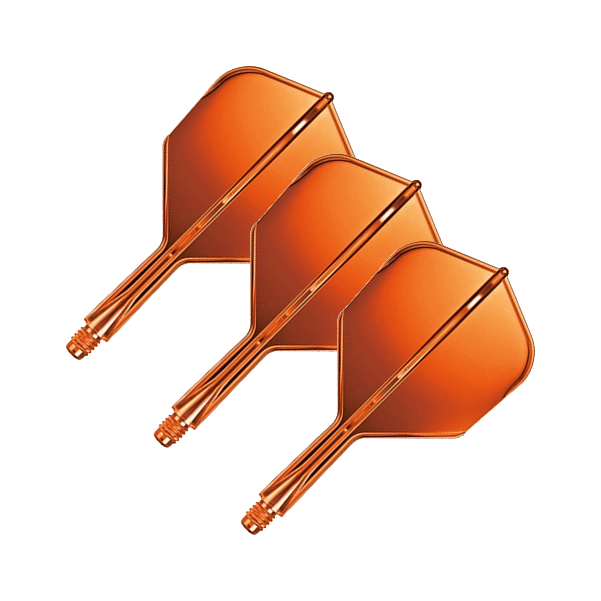 Goat A1R - All In One Flight & Shaft No. 6 / Short (19mm) / Neon Orange Flights & Shafts