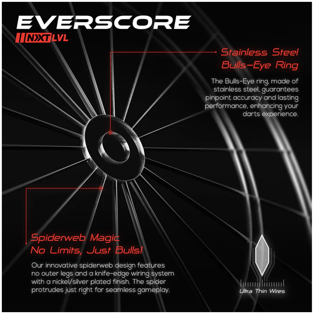 Goat Everscore NXT LVL Dartboard & Surround Bundle Dartboard Bundles