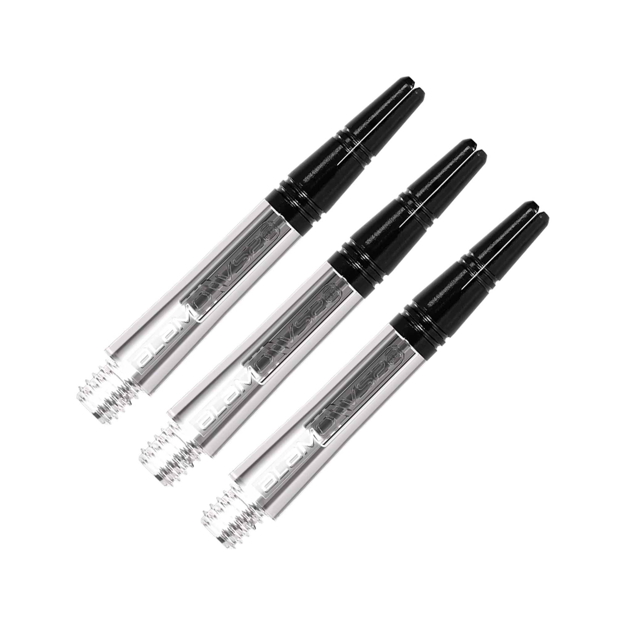 Harrows Alamo - Aluminium Top Dart Shafts Short (35mm) / Clear Shafts