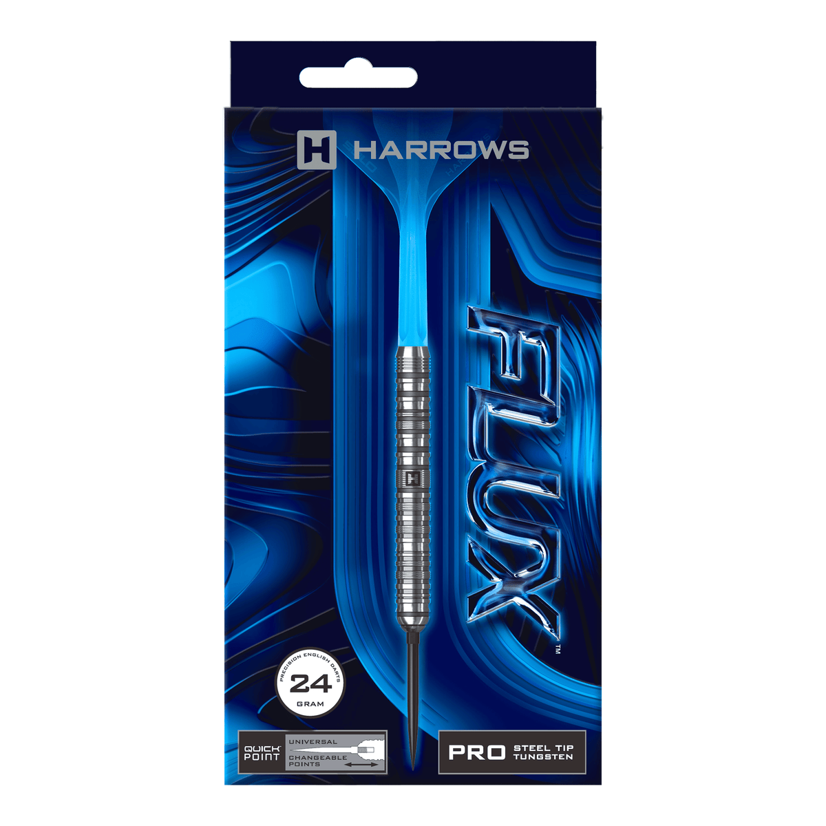 Harrows Flux Quick Point - Pro Tungsten Steel Tip Darts Darts