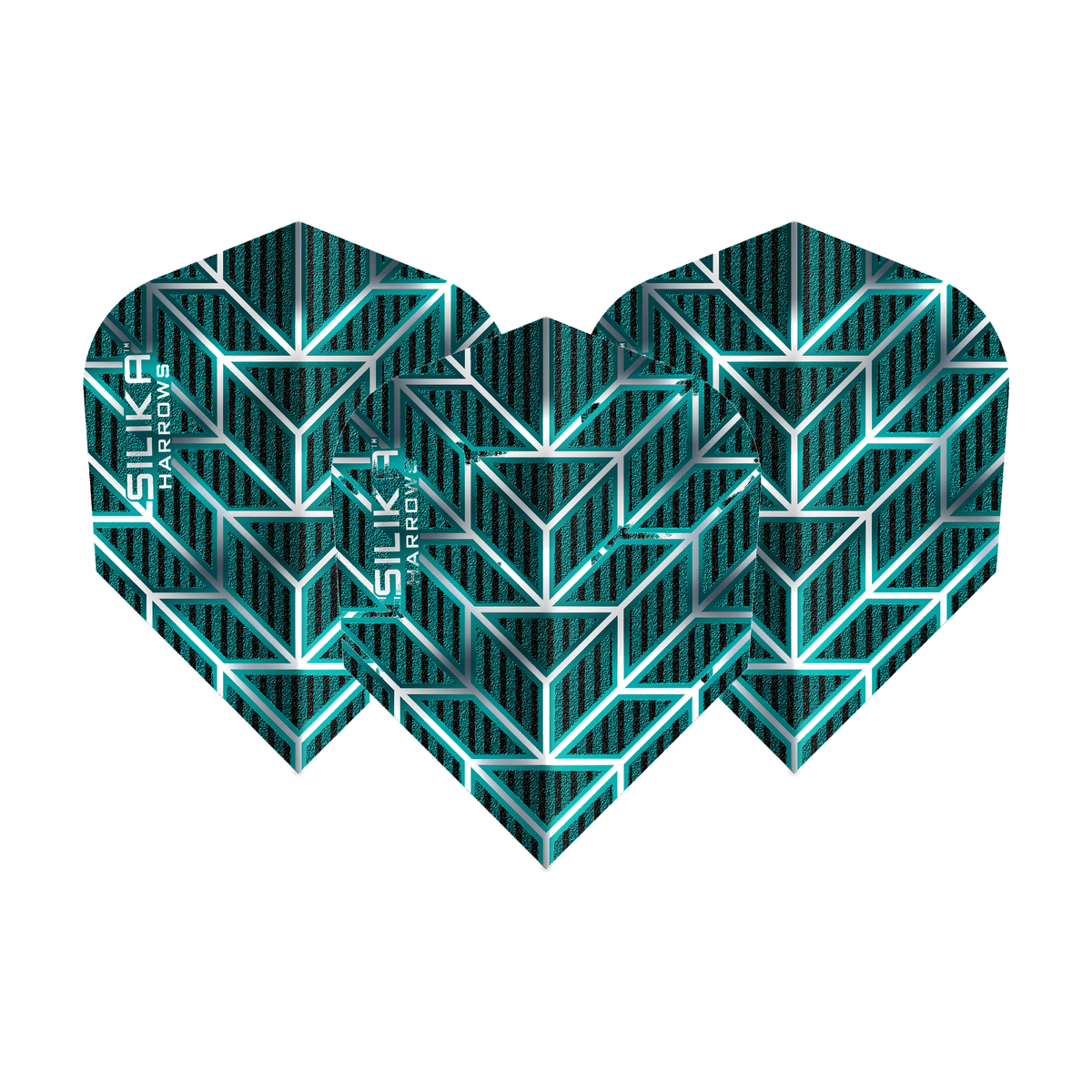 Harrows Monarch - Silika Dart Flights Blue Dart Flights