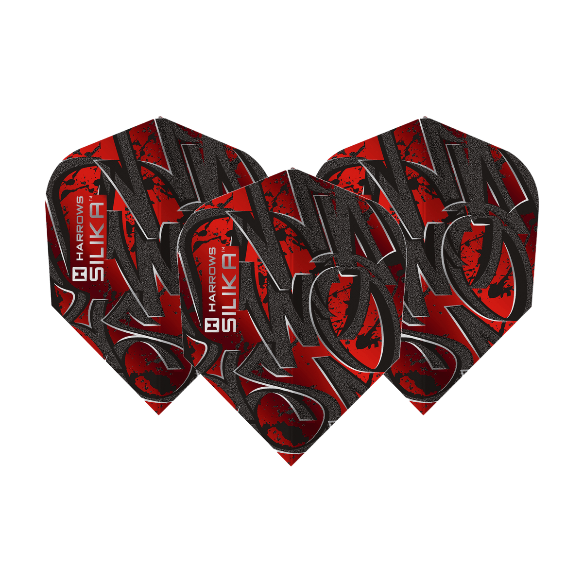Harrows VANDL - Silika Dart Flights Red Dart Flights