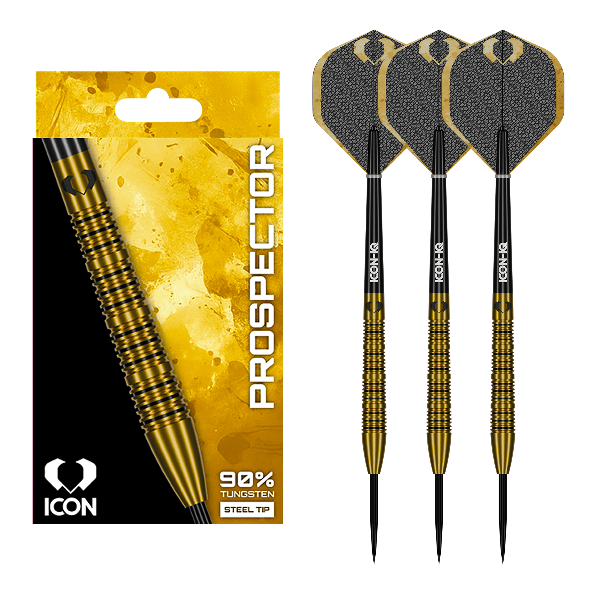 Icon Prospector - 90% Tungsten Steel Tip Darts 23 Grams Darts