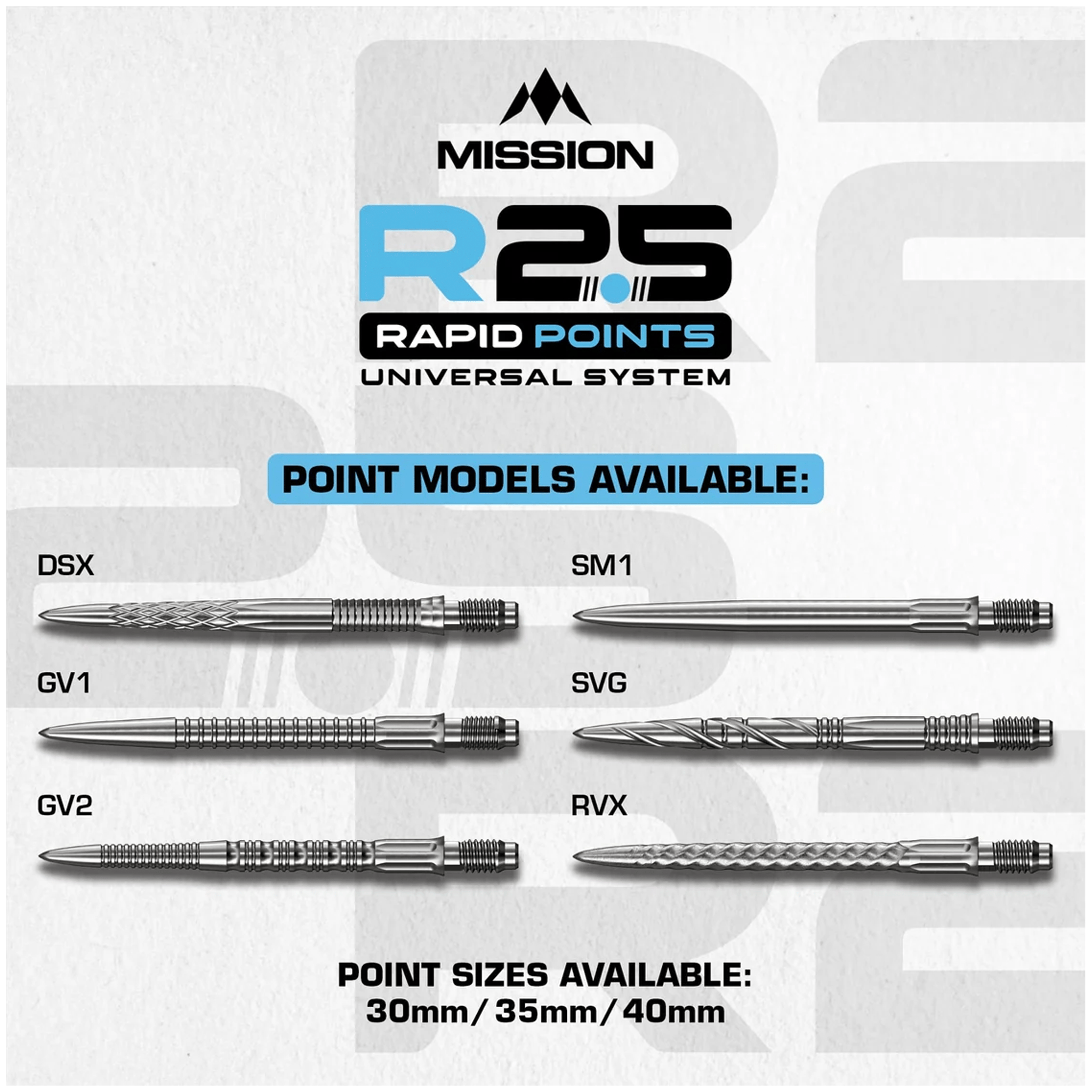 Mission DSX - R2.5 Rapid Dart Points Dart Points