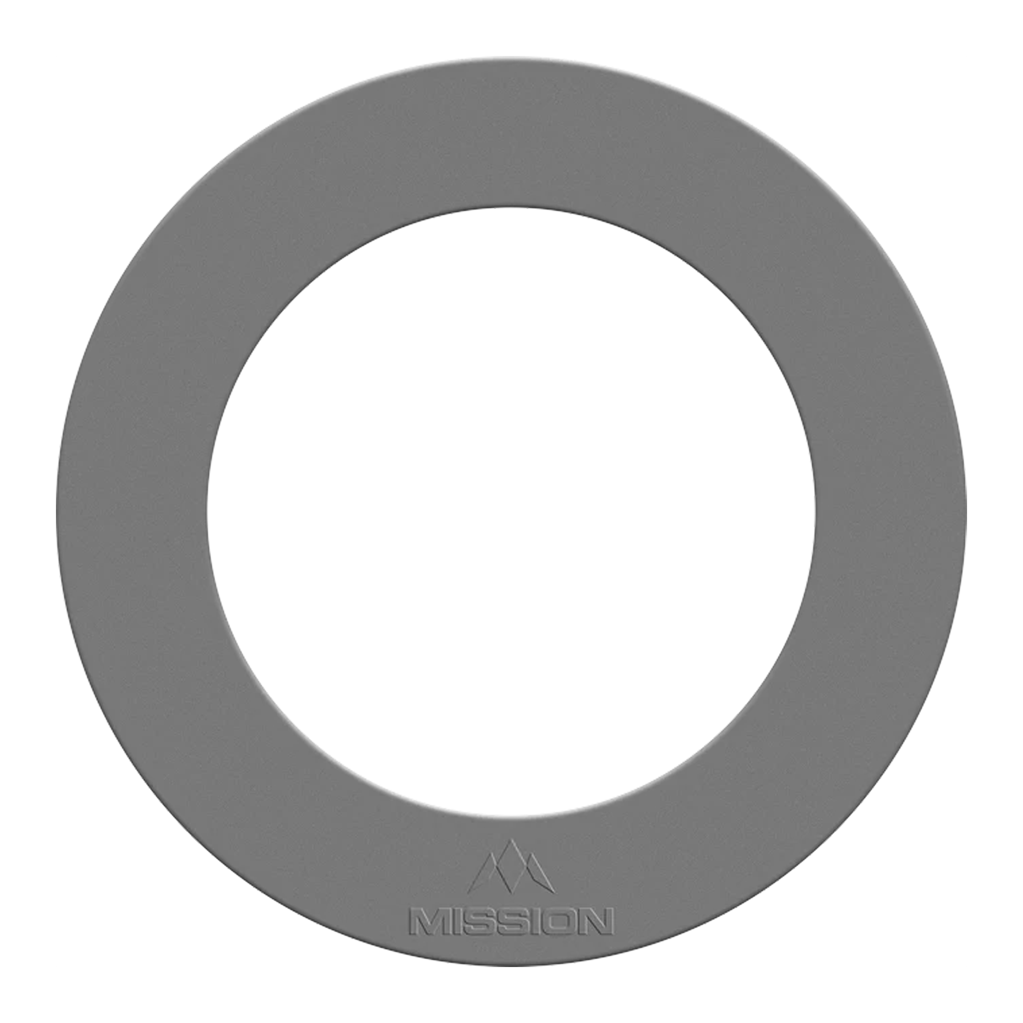Mission Embossed Logo Heavy Duty Dartboard Surround Silver Boards