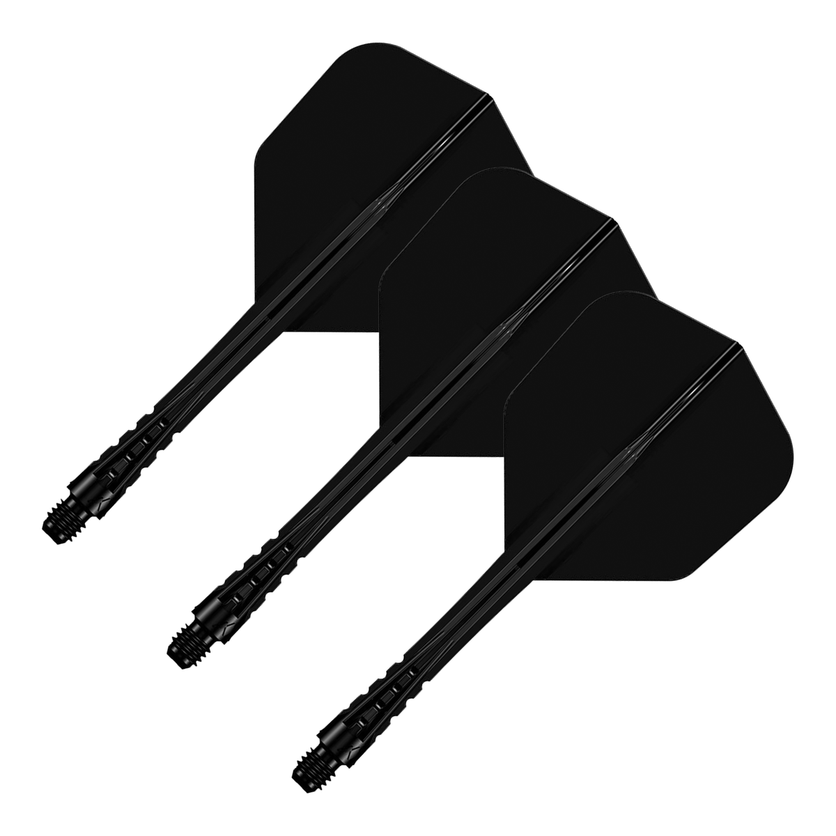 Mission Force 90 Vortex - All In One Flight & Shaft No. 6 / Medium / Black All In One Dart Flights