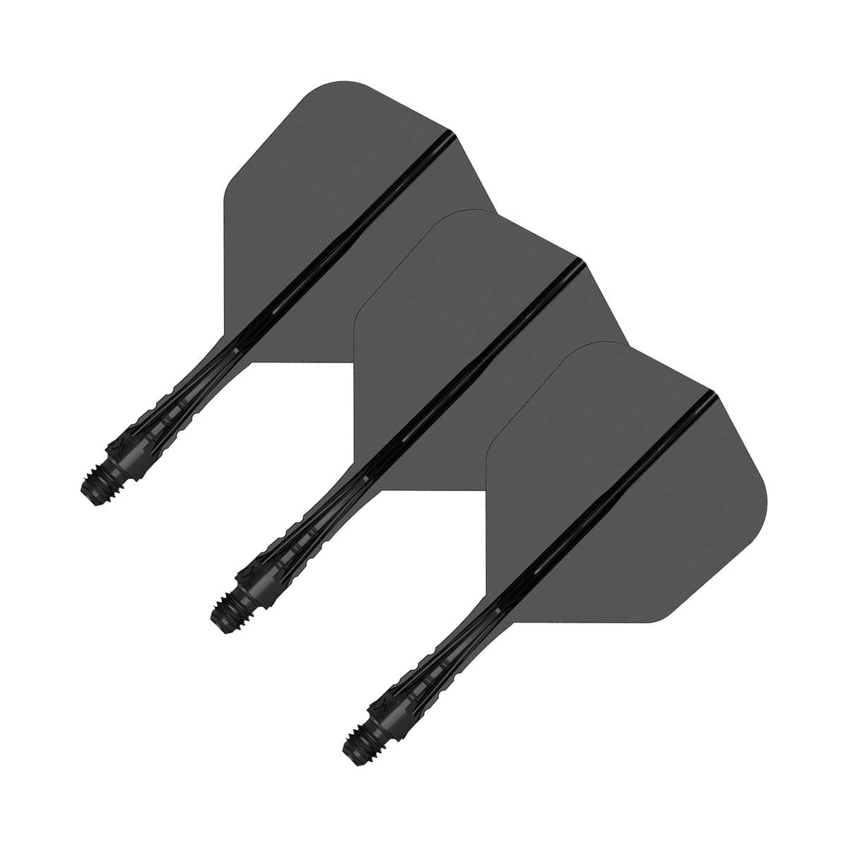 Mission Force 90 Vortex - All In One Flight & Shaft No. 6 / Short / Clear Black All In One Dart Flights