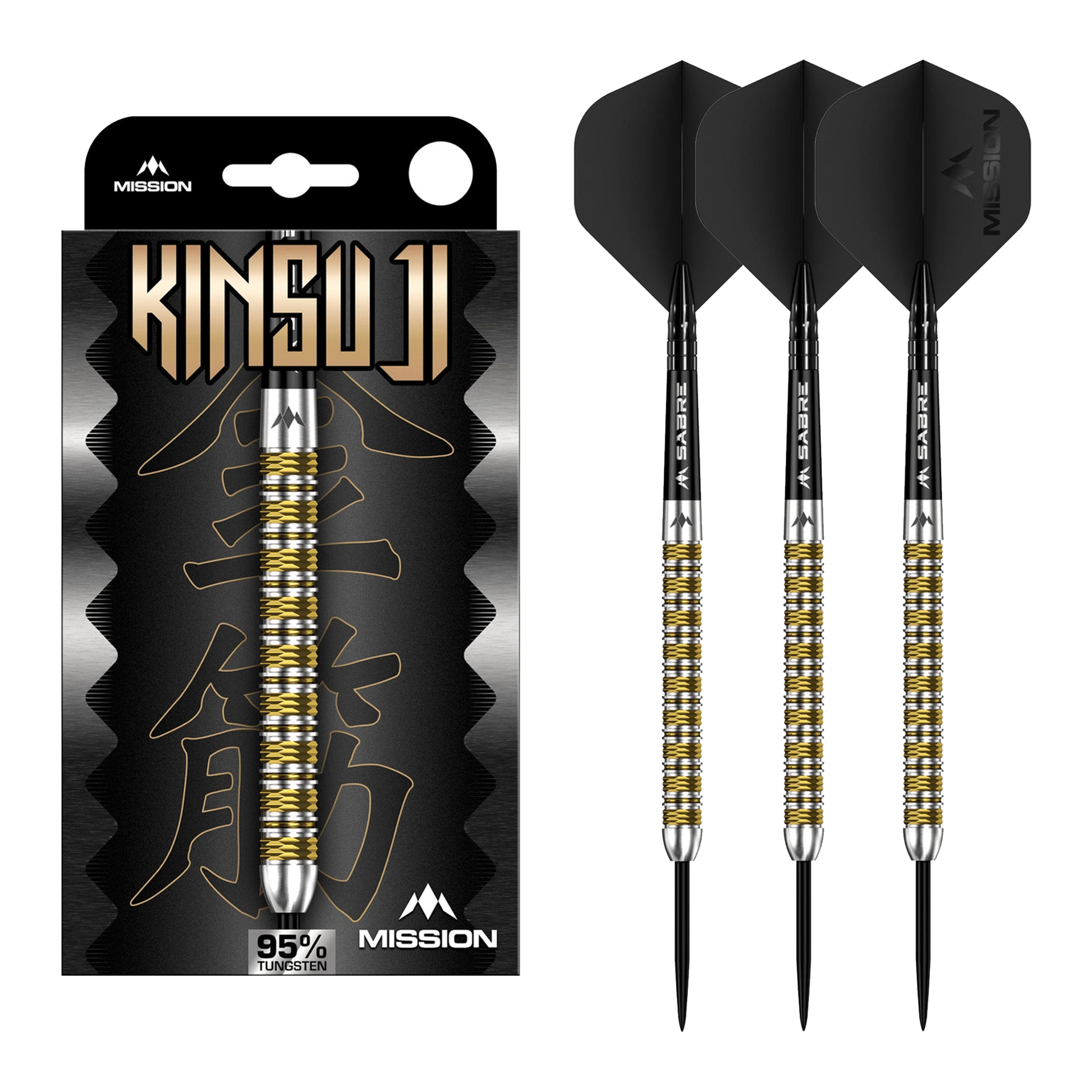 Mission Kinsuji - 95% Tungsten Steel Tip Darts 22 Grams Darts