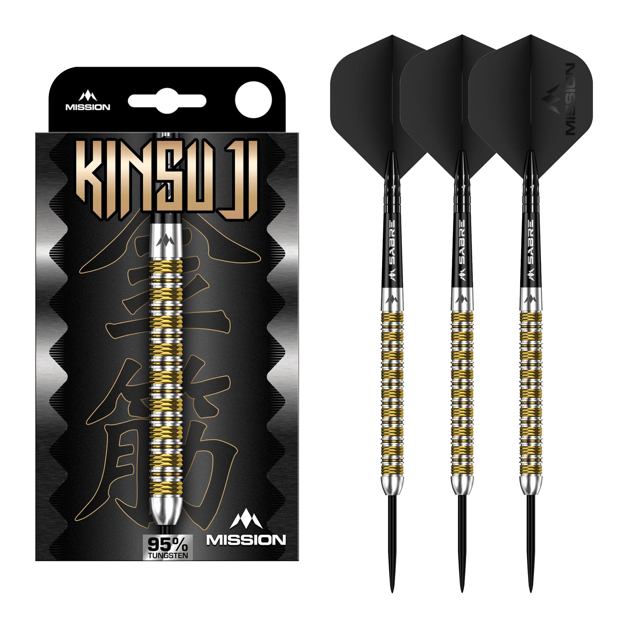 Mission Kinsuji - 95% Tungsten Steel Tip Darts 22 Grams Darts