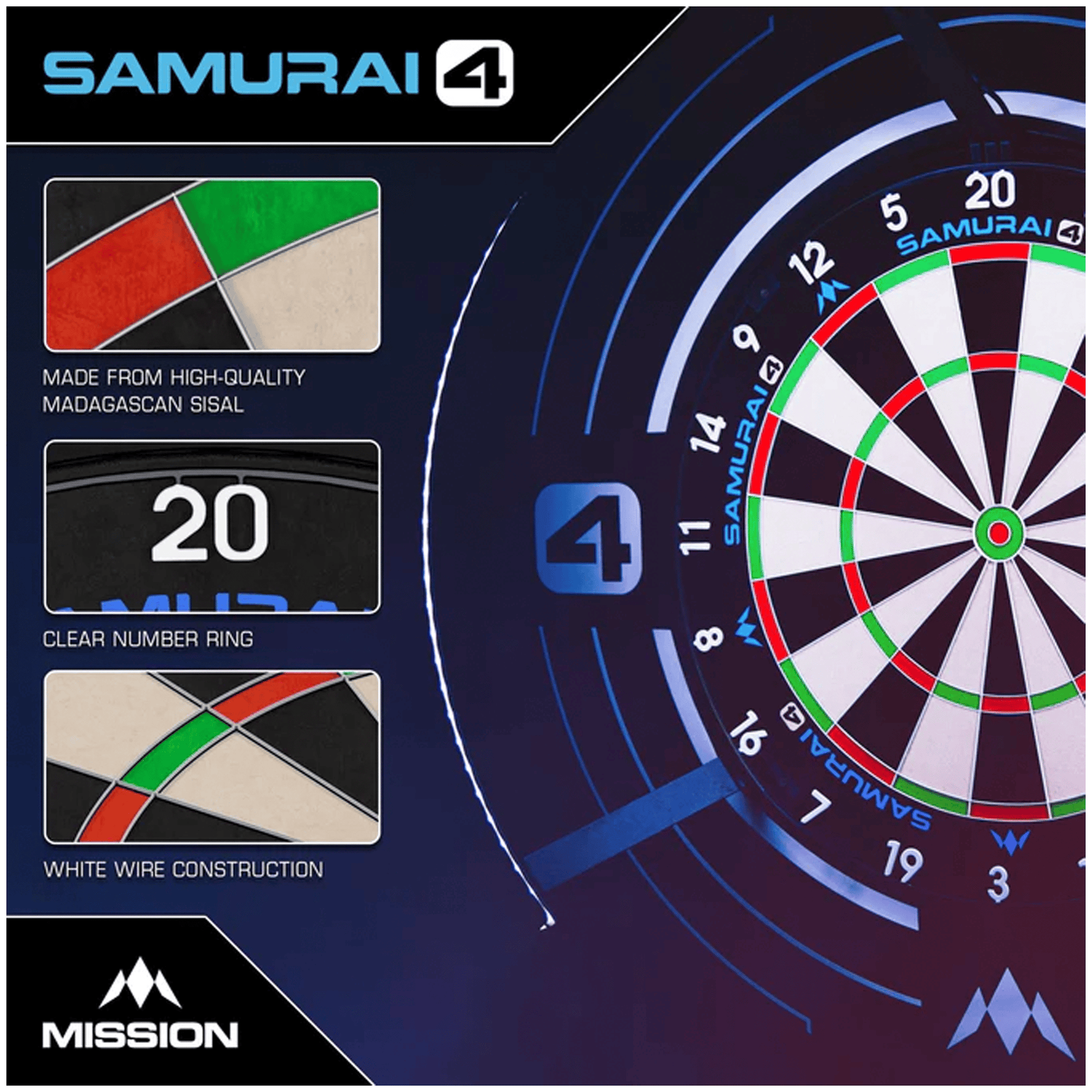 Mission Samurai 4 - Dartboard Boards