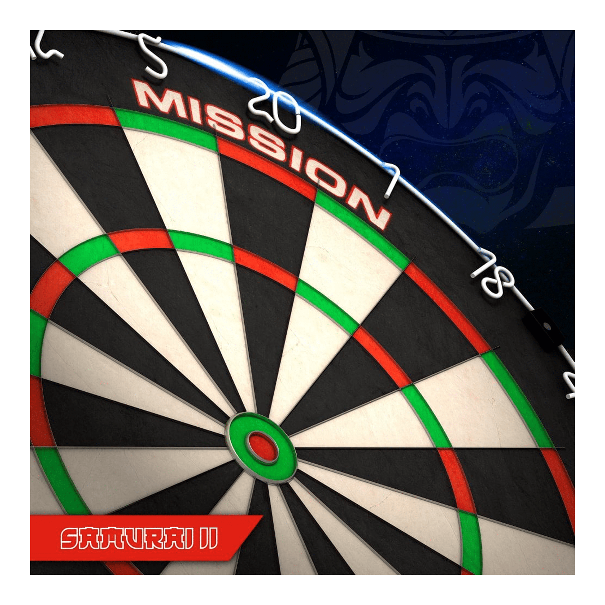 Mission Samurai II Dartboard & Cabinet Bundle Dartboard Bundles