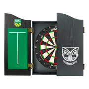 NRL Blade X Dartboard, Official NRL Cabinet & Darts - Complete Darts Set Blade X / New Zealand Warriors Boards