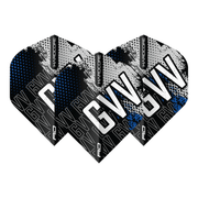 Red Dragon Gian Van Veen Premium - Hardcore Dart Flights No. 2 / Black & Blue Flights & Shafts