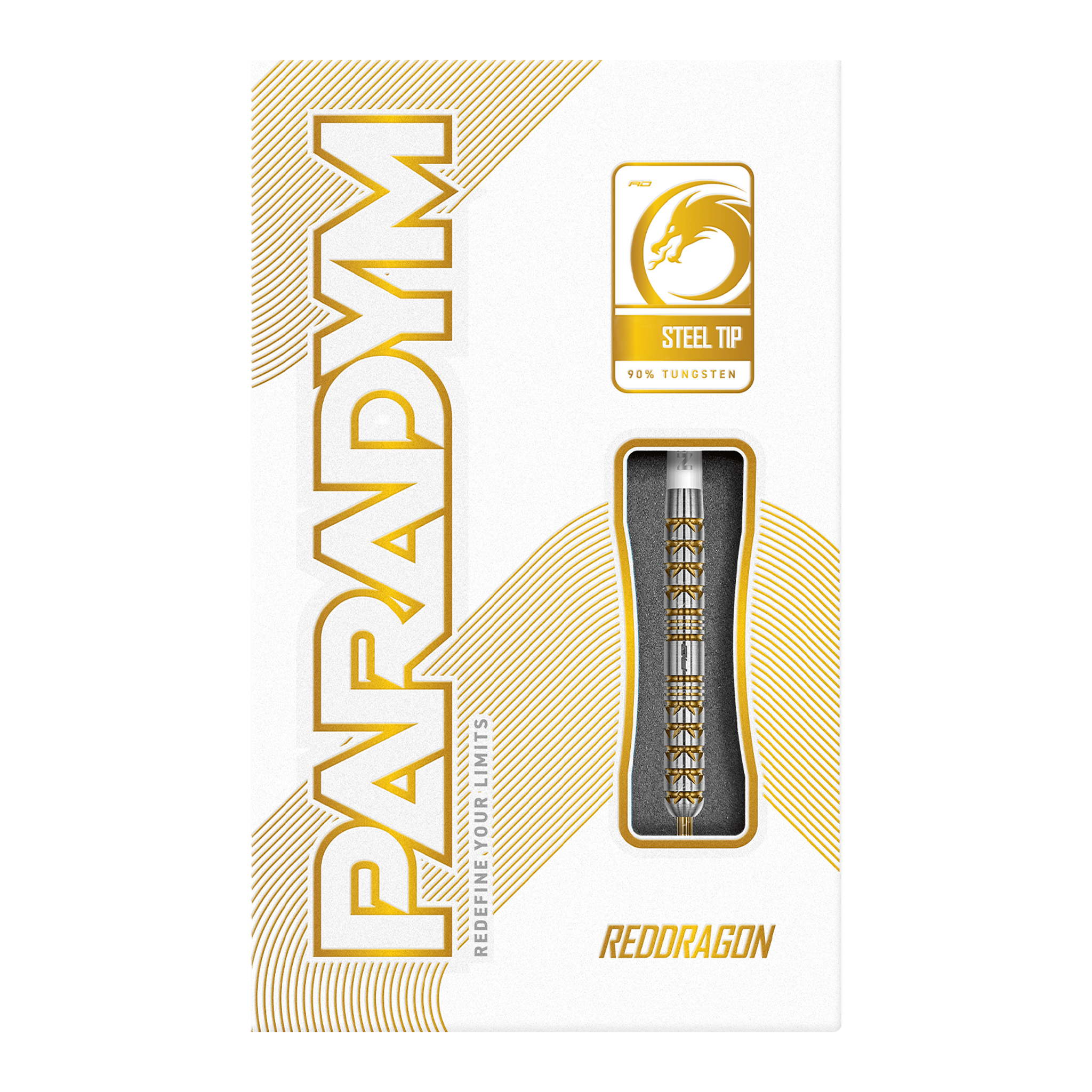 Red Dragon Paradym Gold Parallel - 90% Tungsten Steel Tip Darts Darts