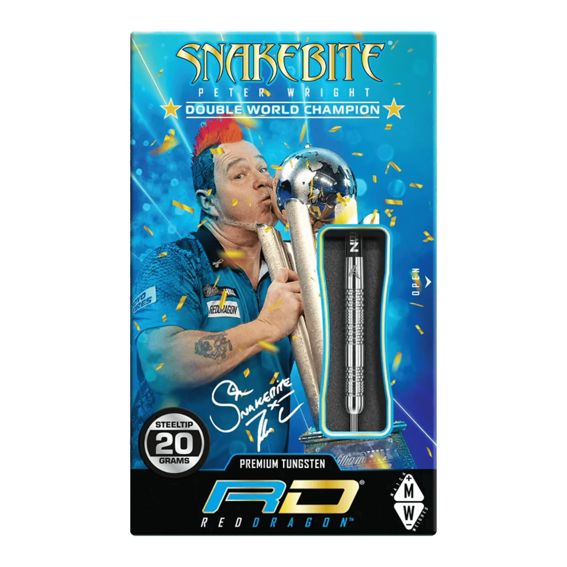 Red Dragon Peter Wright Euro 11 - 85% Tungsten Steel Tip Darts Darts