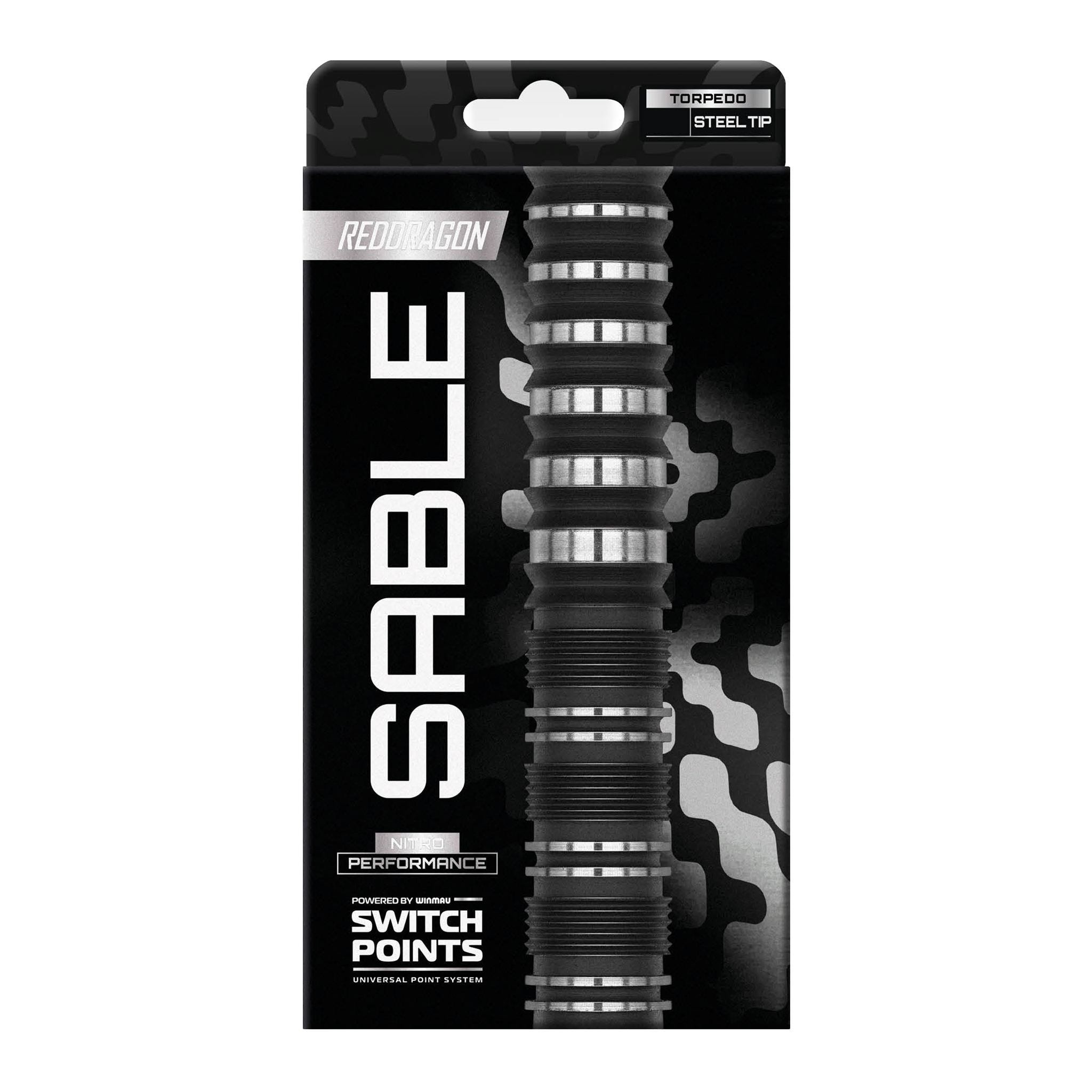 Red Dragon Sable Torpedo Switch Point - 90% Steel Tip Darts Darts