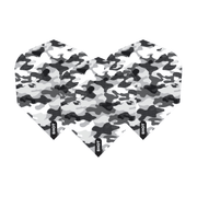 Shot Arctic Camo White - Dart Flights No. 6 / White Dart Flights
