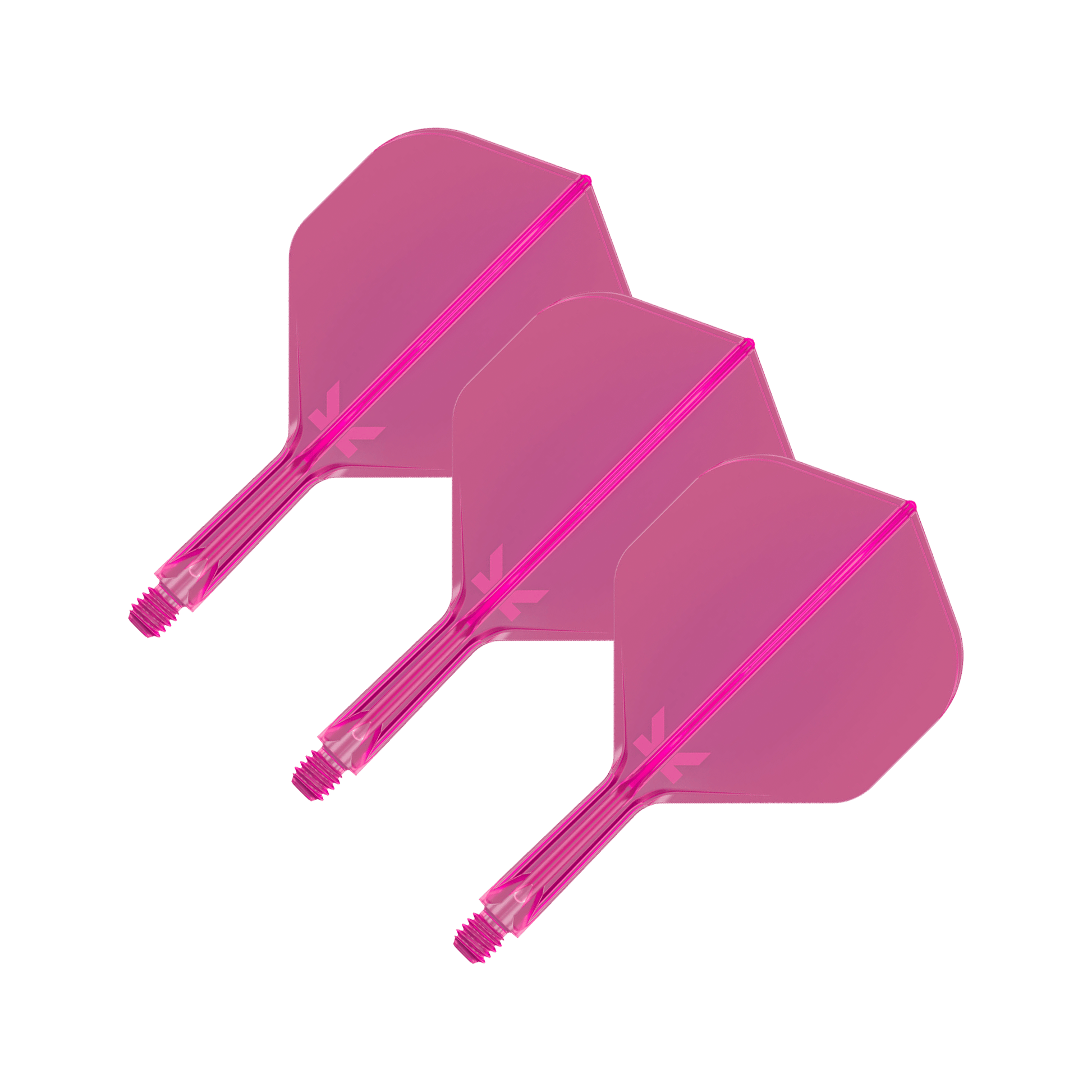 Target K-Flex - All In One Flight & Shaft No. 2 / Short (19mm) / Neon Pink Flights & Shafts