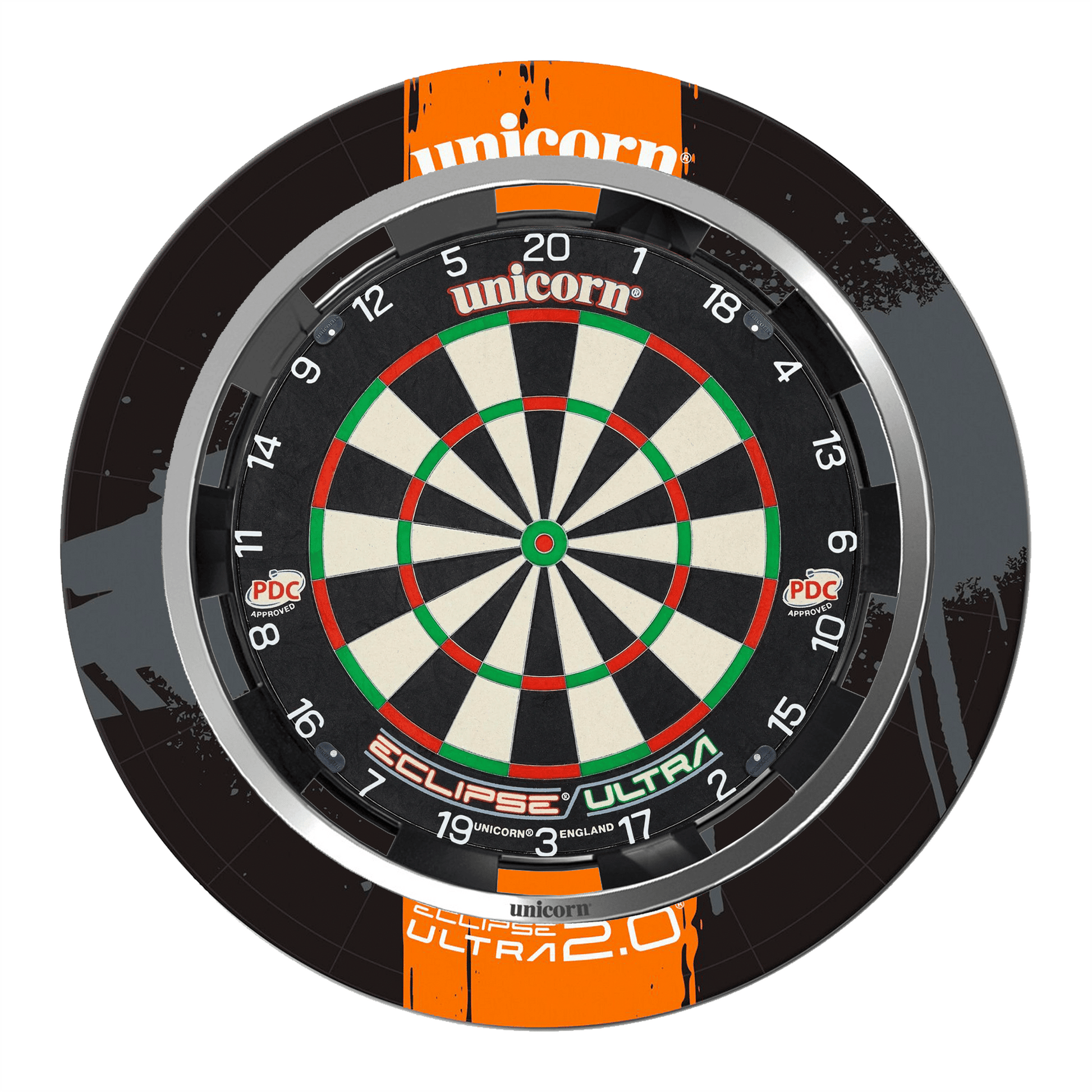 Unicorn Eclipse Ultra Dartboard & Surround & Light Bundle Dartboard Bundles