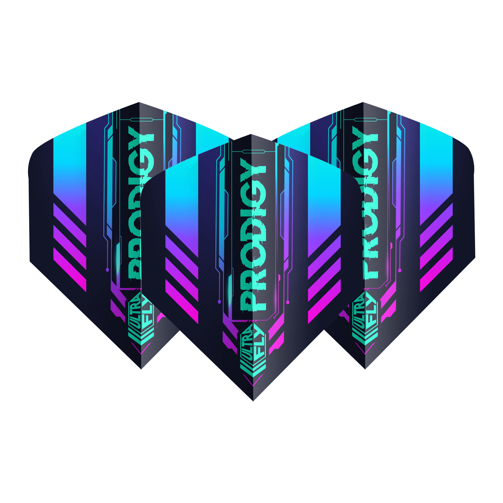 Unicorn Prodigy - Ultrafly Dart Flights Big Wing / Blue Flights & Shafts