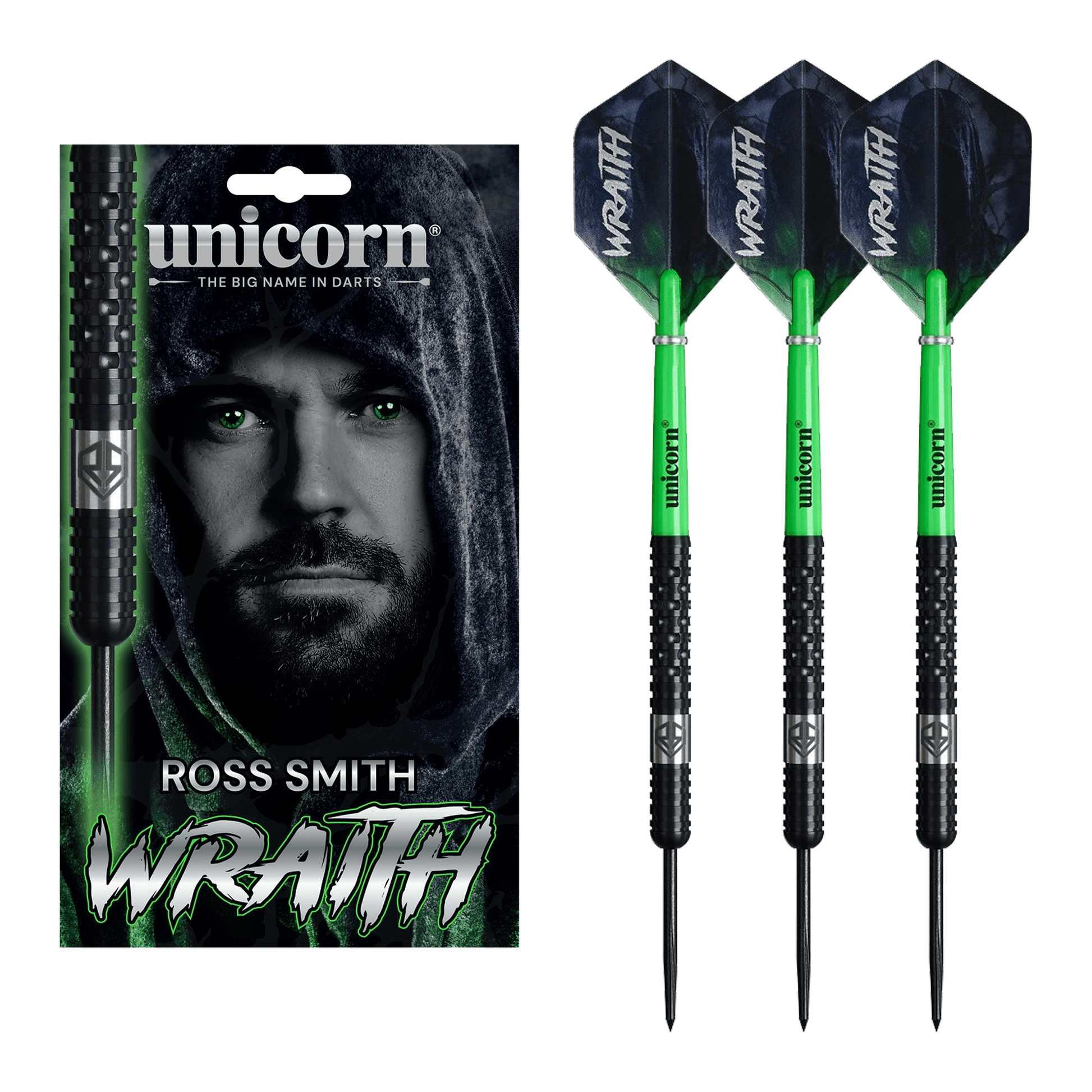 Unicorn Ross Smith Wraith - 90% Tungsten Steel Tip Darts 20 Grams Darts