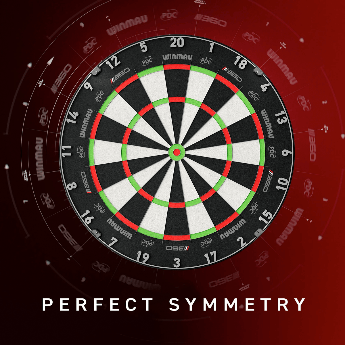 Winmau Blade 360 Dartboard, Surround & Corona Light Bundle Dartboard Bundles