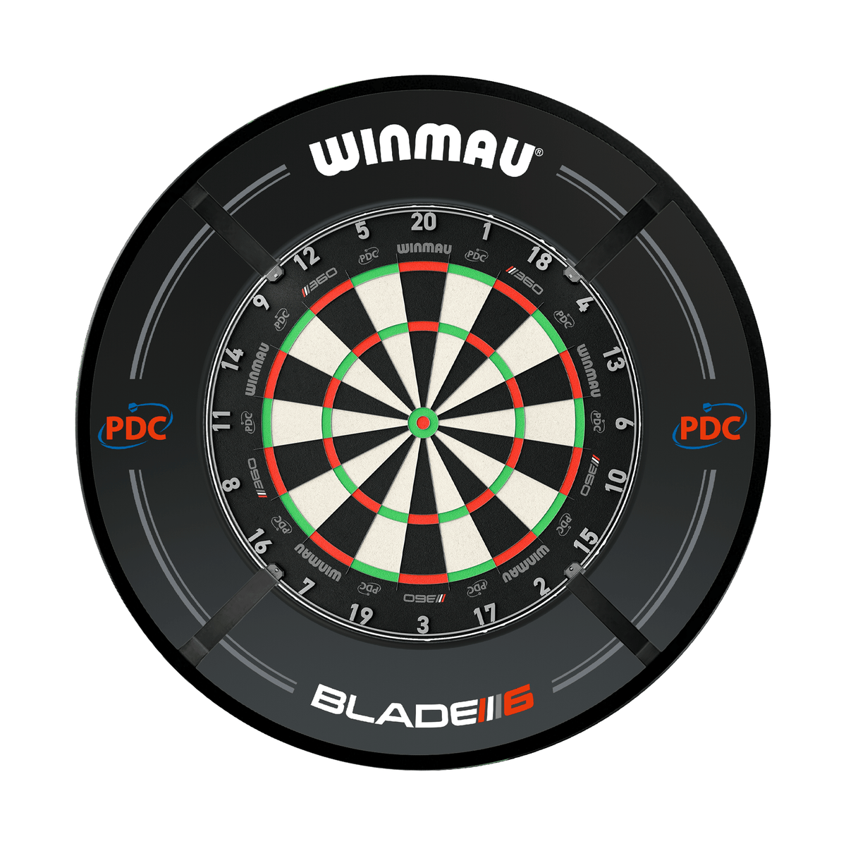 Winmau Blade 360 Dartboard, Surround & Corona Light Bundle Dartboard Bundles