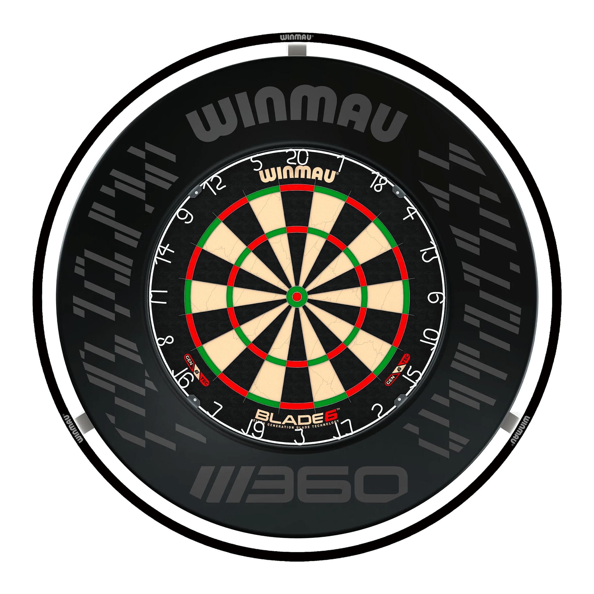 Blade 6 Dartboard, Surround & Plasma Light Bundle