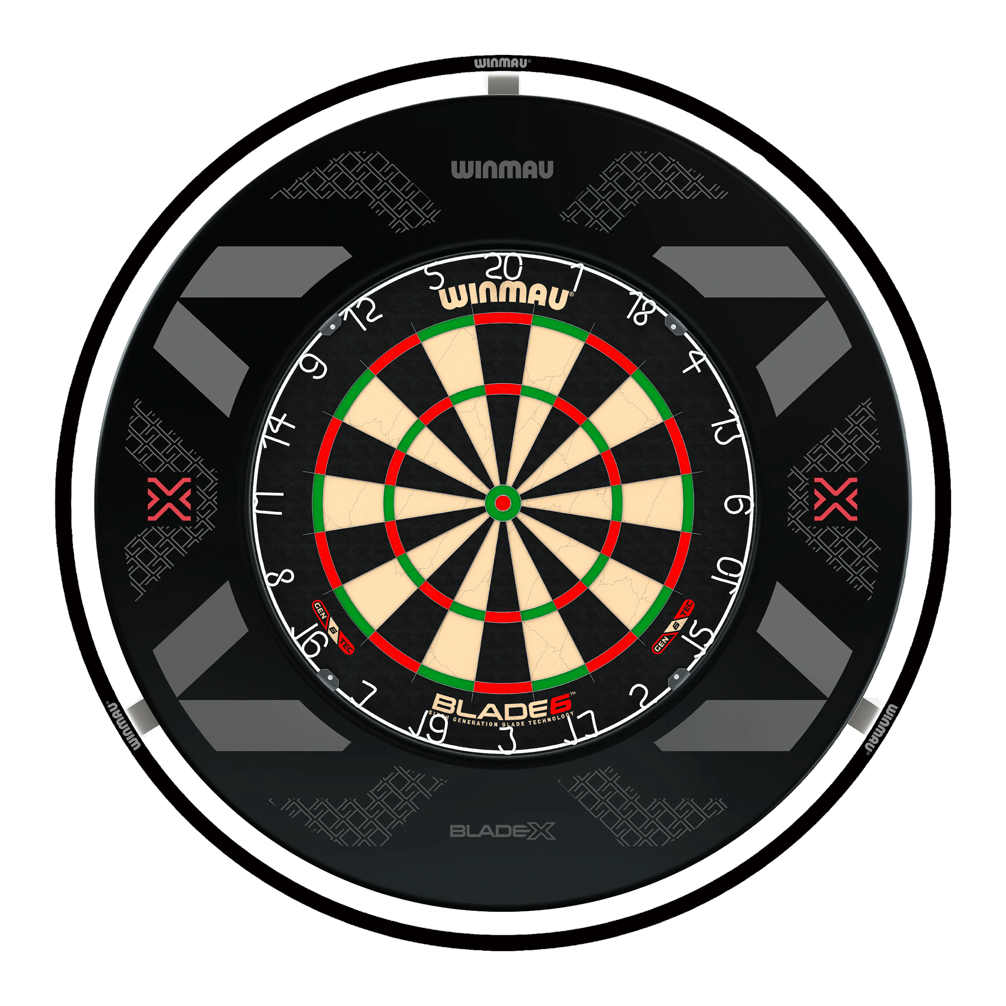 Blade 6 Dartboard, Surround & Plasma Light Bundle