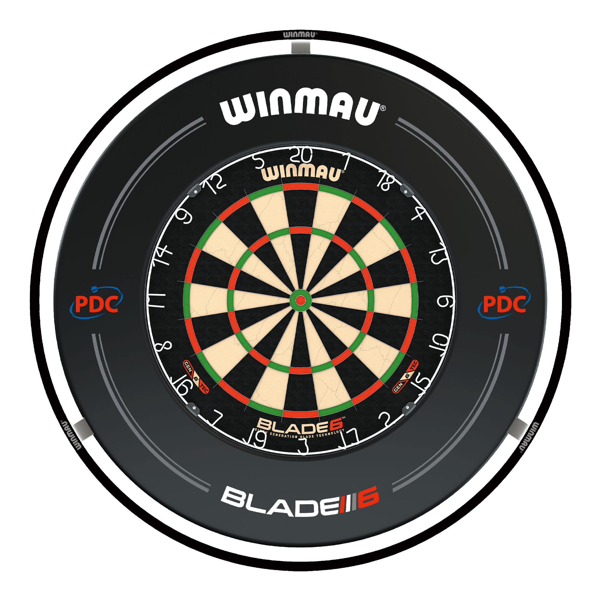 Blade 6 Dartboard, Surround & Plasma Light Bundle