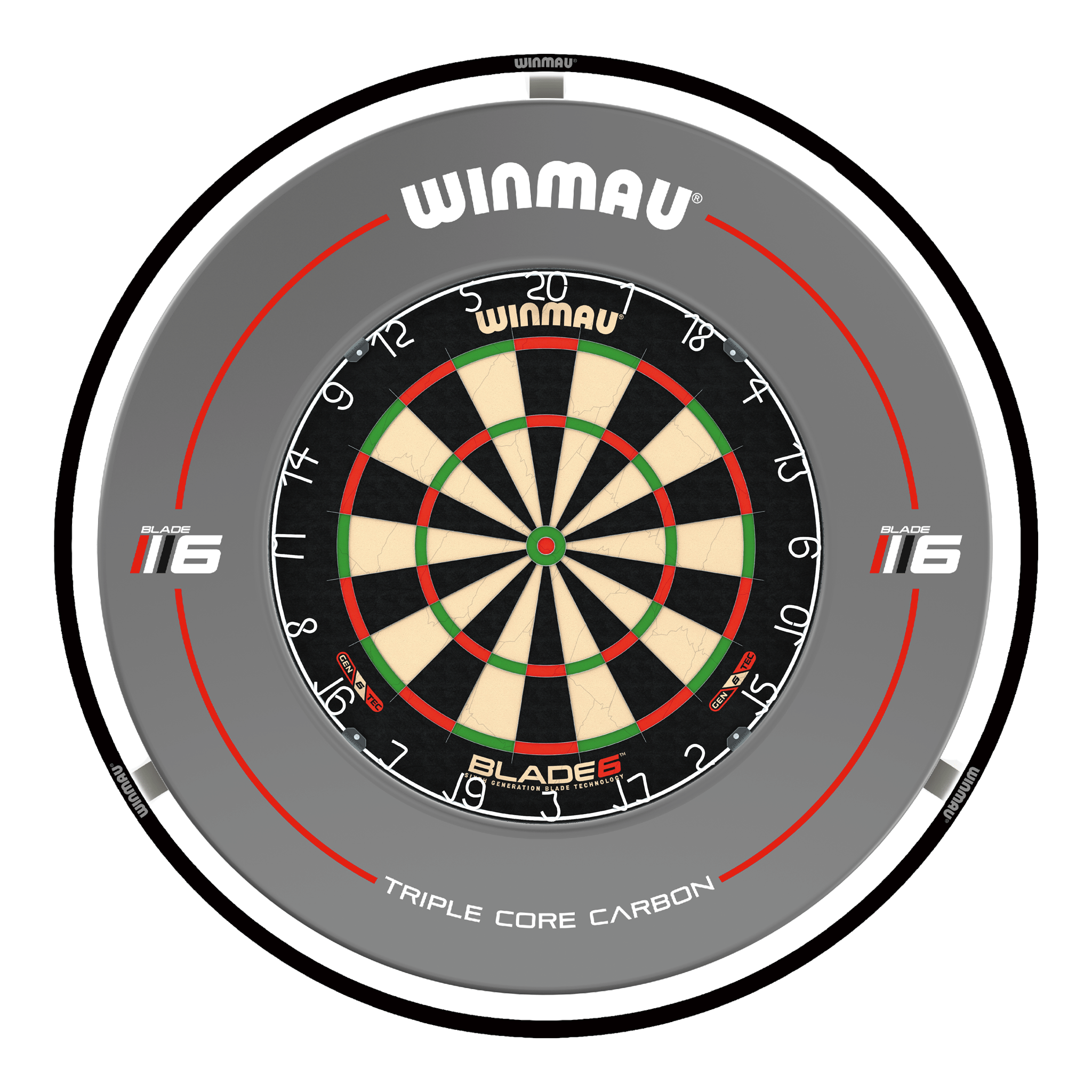 Blade 6 Dartboard, Surround & Plasma Light Bundle