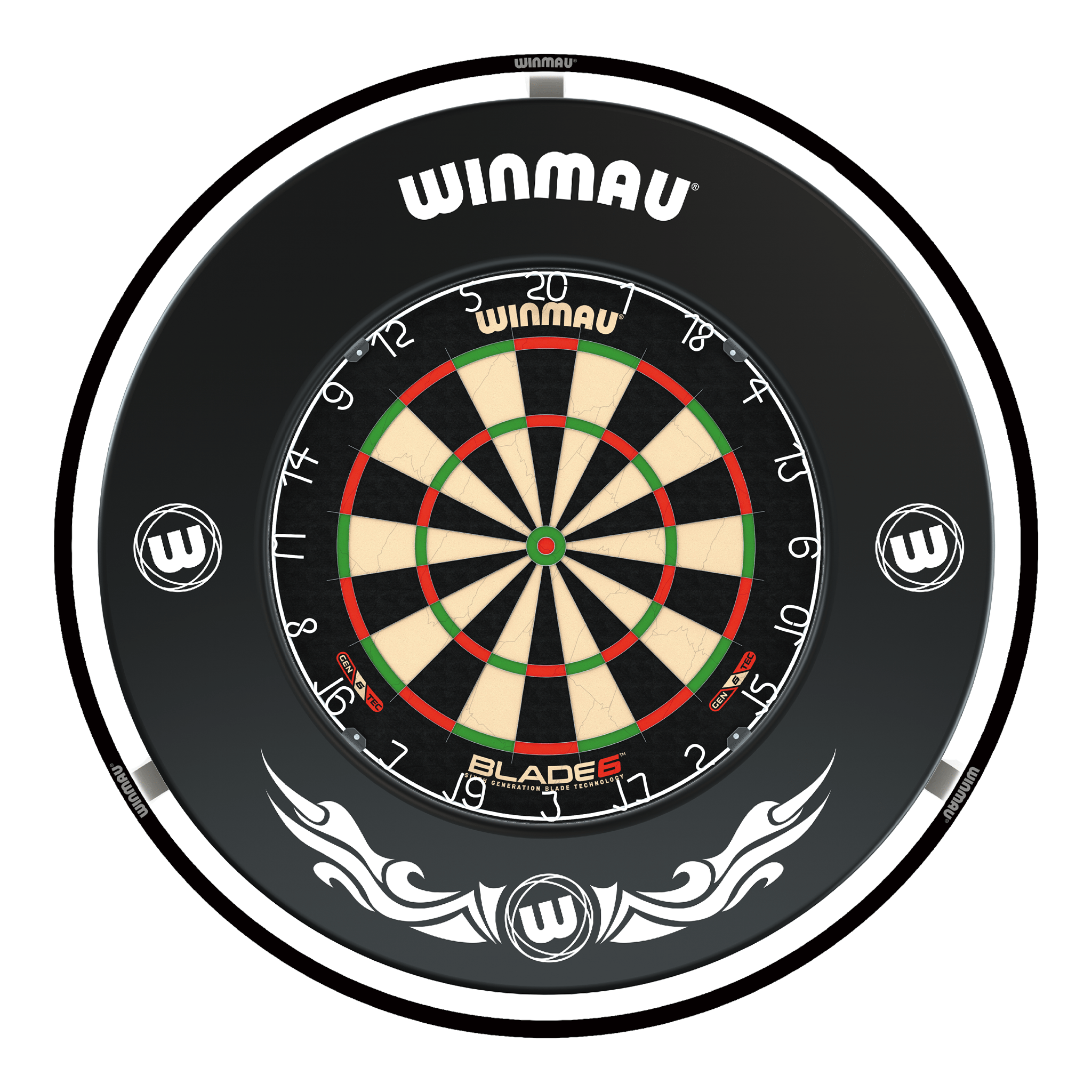 Blade 6 Dartboard, Surround & Plasma Light Bundle