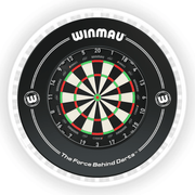 Winmau Blade 6 Dartboard, Surround & Ice White Plasma Light Bundle Blade 360 / Black / Winmau Plasma Ice White Boards
