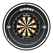Winmau Blade 6 Dual Core Dartboard, Surround & Black Plasma Light Bundle Blade 6 Dual Core / Black / Winmau Plasma Black Boards