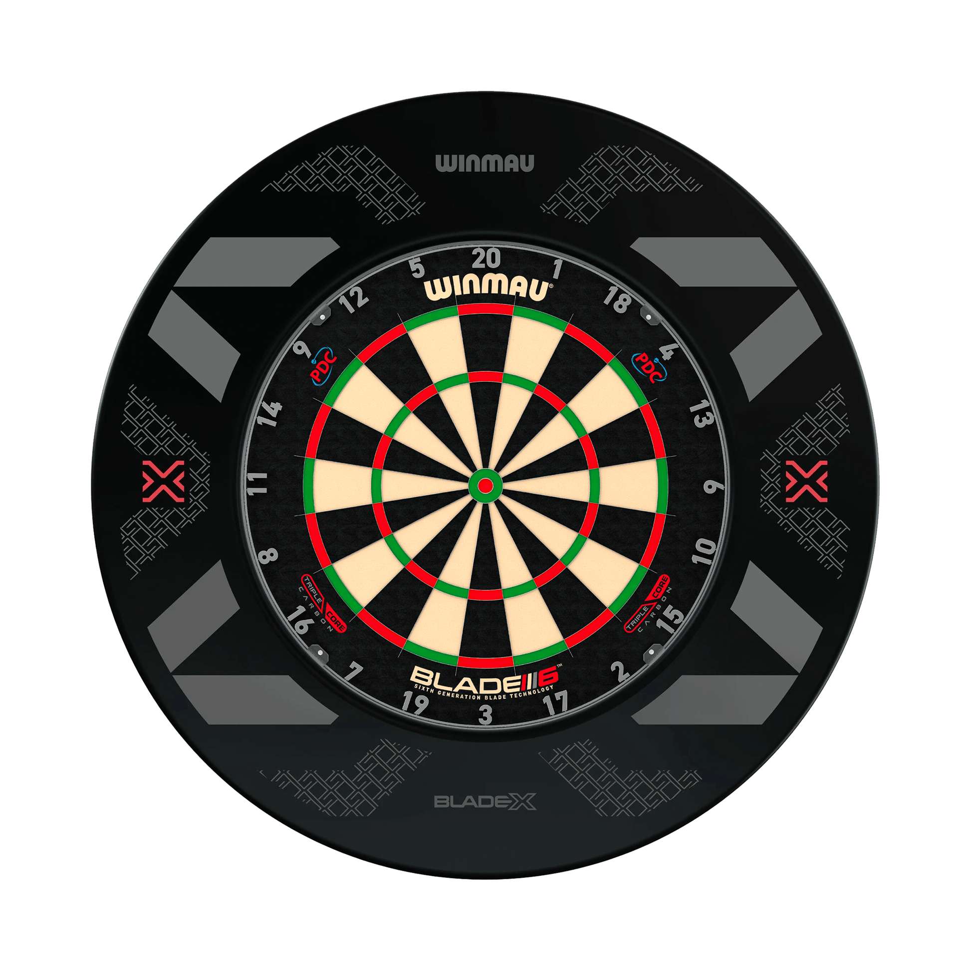 Winmau Blade 6 Triple Core Dartboard & Surround Bundle Blade 6 Triple Core / Blade X Boards