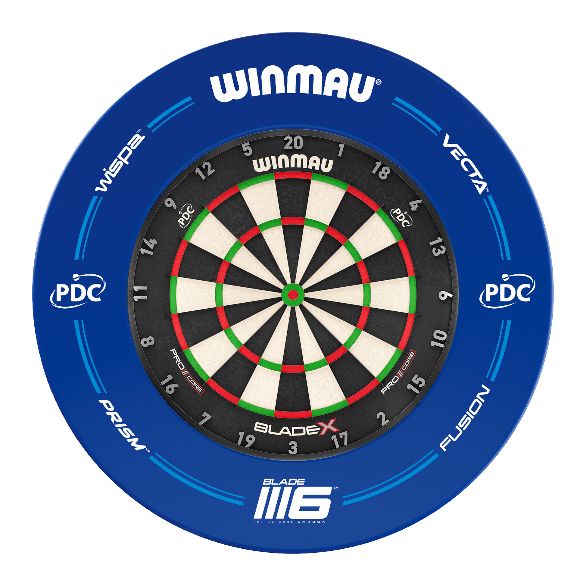 Winmau Blade X Dartboard & Surround Bundle Blade X / PDC Blue Boards
