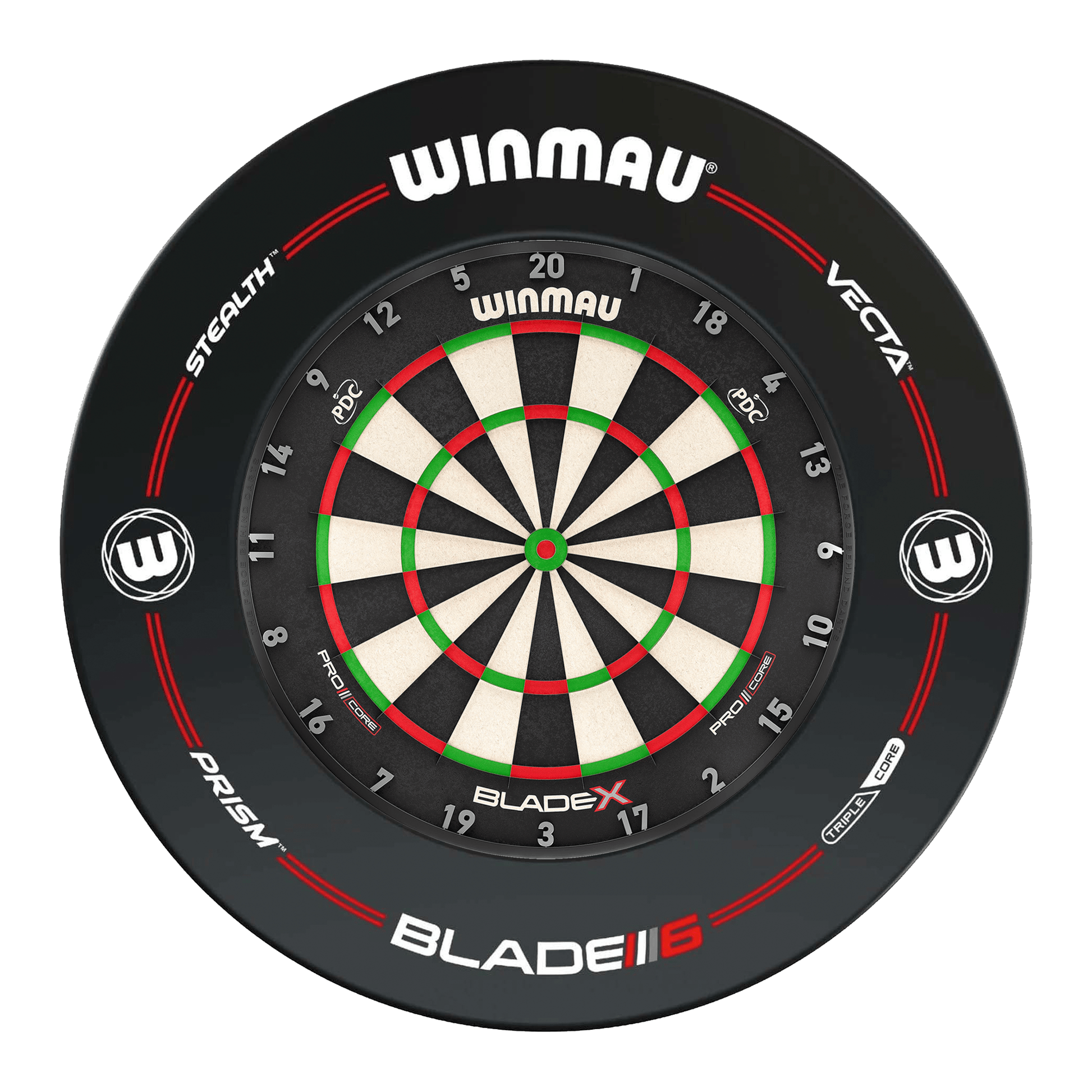 Winmau Blade X Dartboard & Surround Bundle Blade X / Pro-Line Black Boards