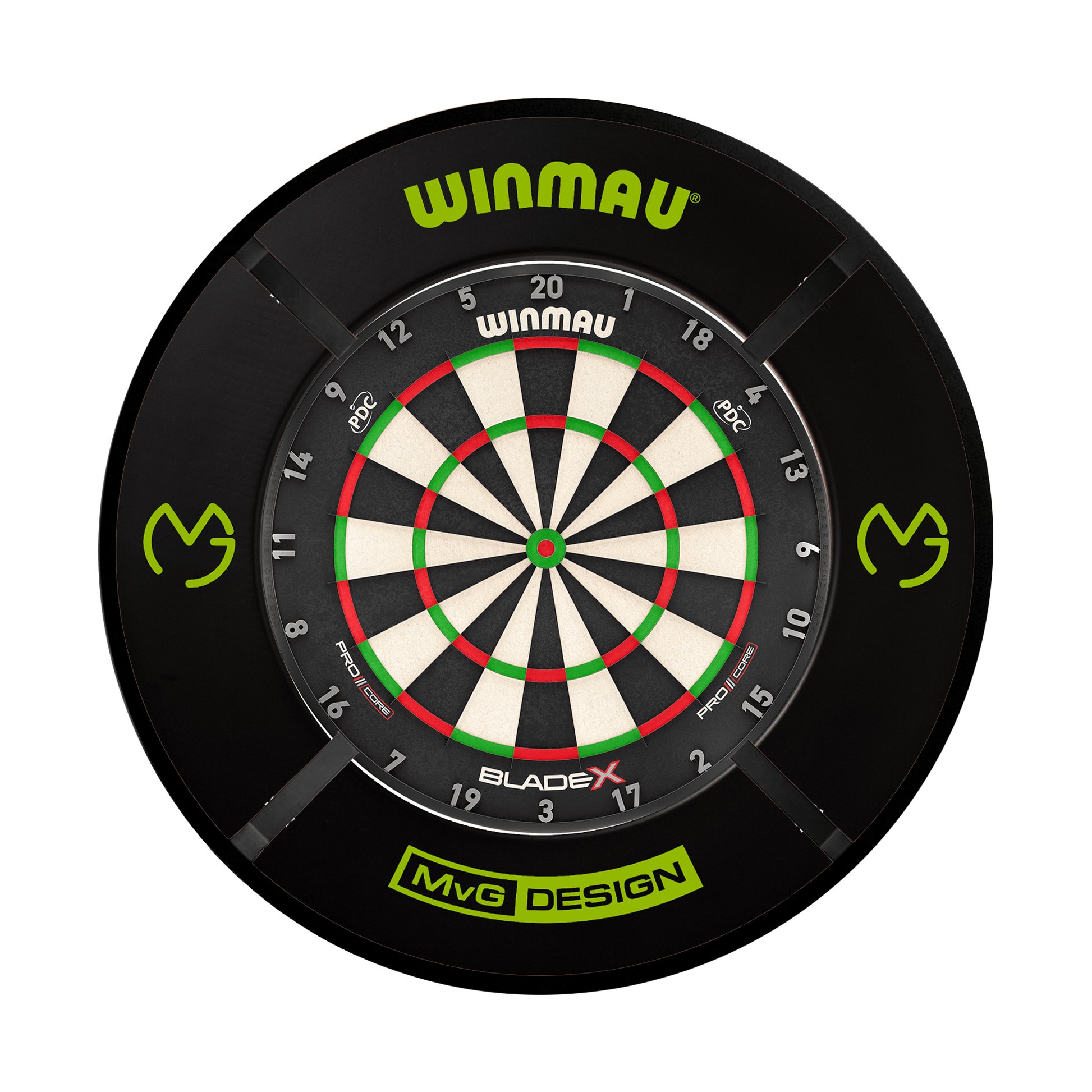 Winmau Blade X Dartboard, Surround & Corona Light Bundle Blade X / MvG / Target Corona Vision Boards