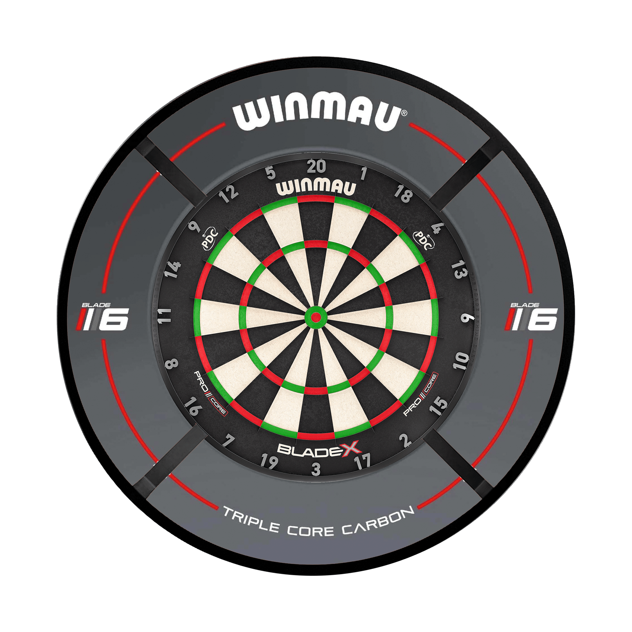 Winmau Blade X Dartboard, Surround & Corona Light Bundle Blade X / Triple Core / Target Corona Vision Boards