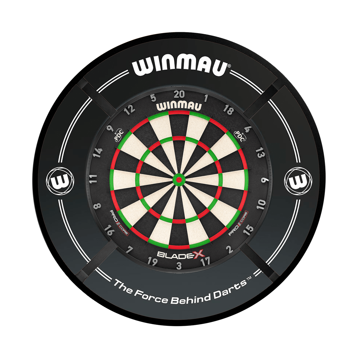 Winmau Blade X Dartboard, Surround & Corona Light Bundle Dartboard Bundles