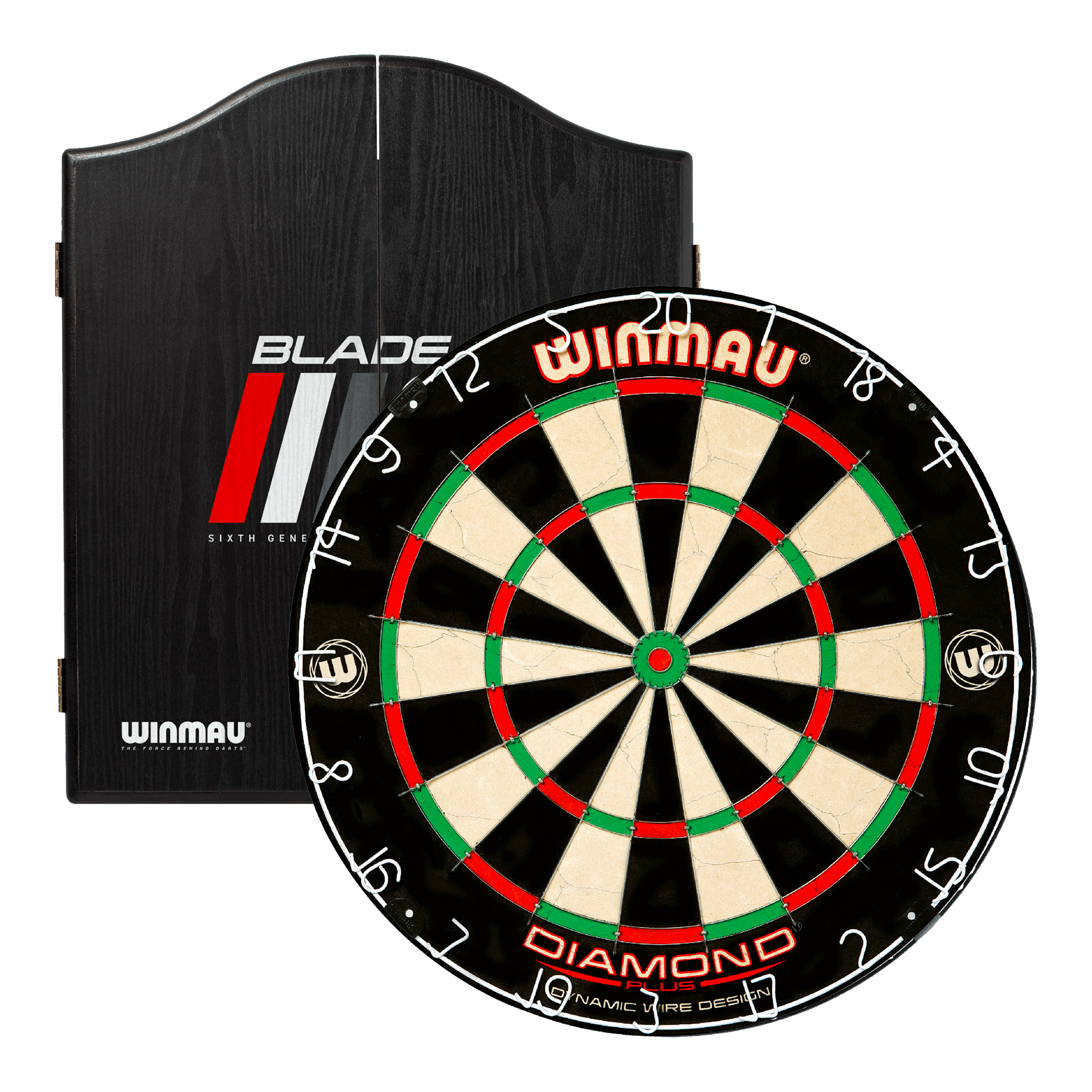 Diamond Plus Dartboard & Cabinet Bundle