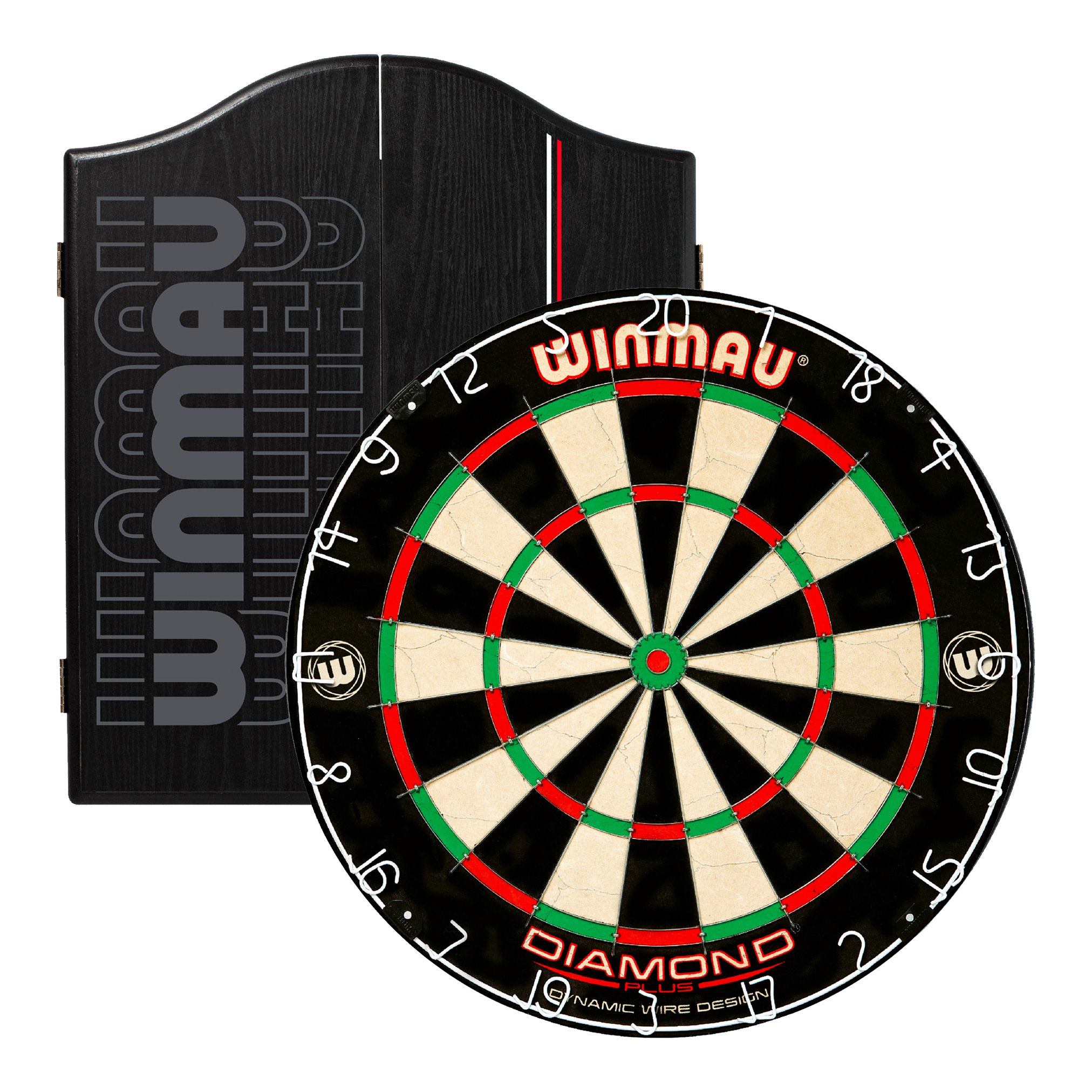 Diamond Plus Dartboard & Cabinet Bundle