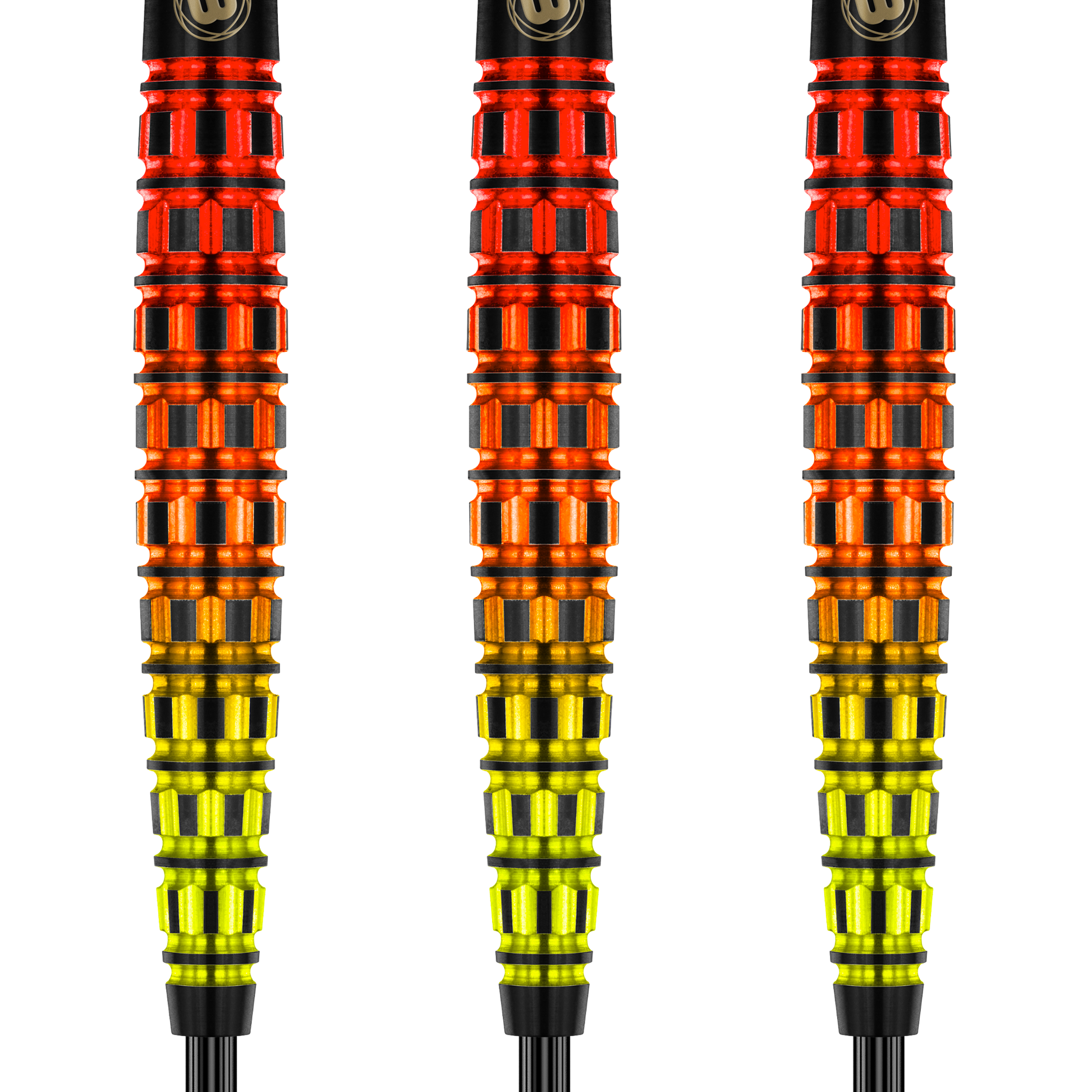Winmau Firestorm Flame Tapered Barrel - 90% Tungsten Steel Tip Darts Darts
