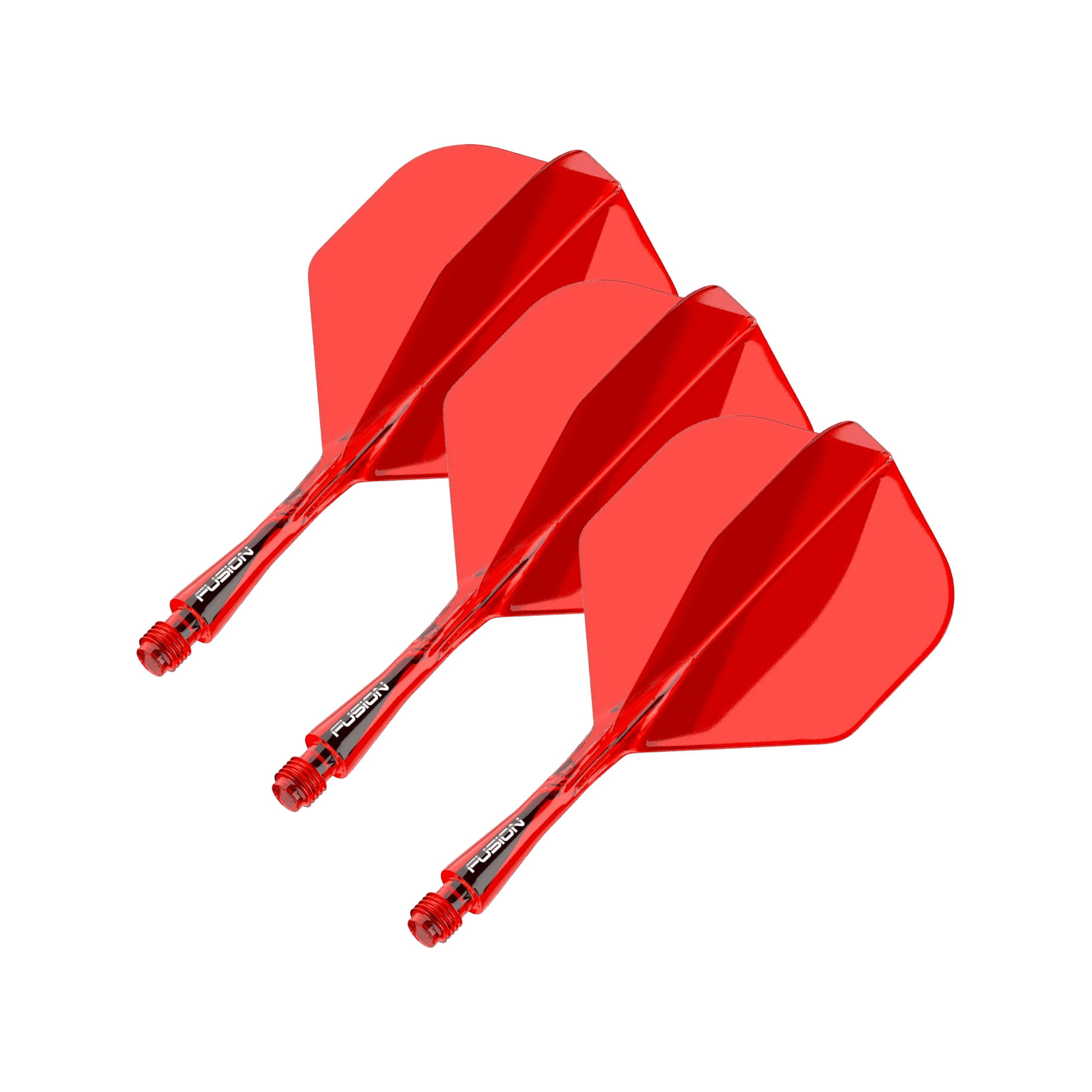 Winmau Fusion - All In One Flight & Shaft No. 2 / Short (22mm) / Red Flights & Shafts